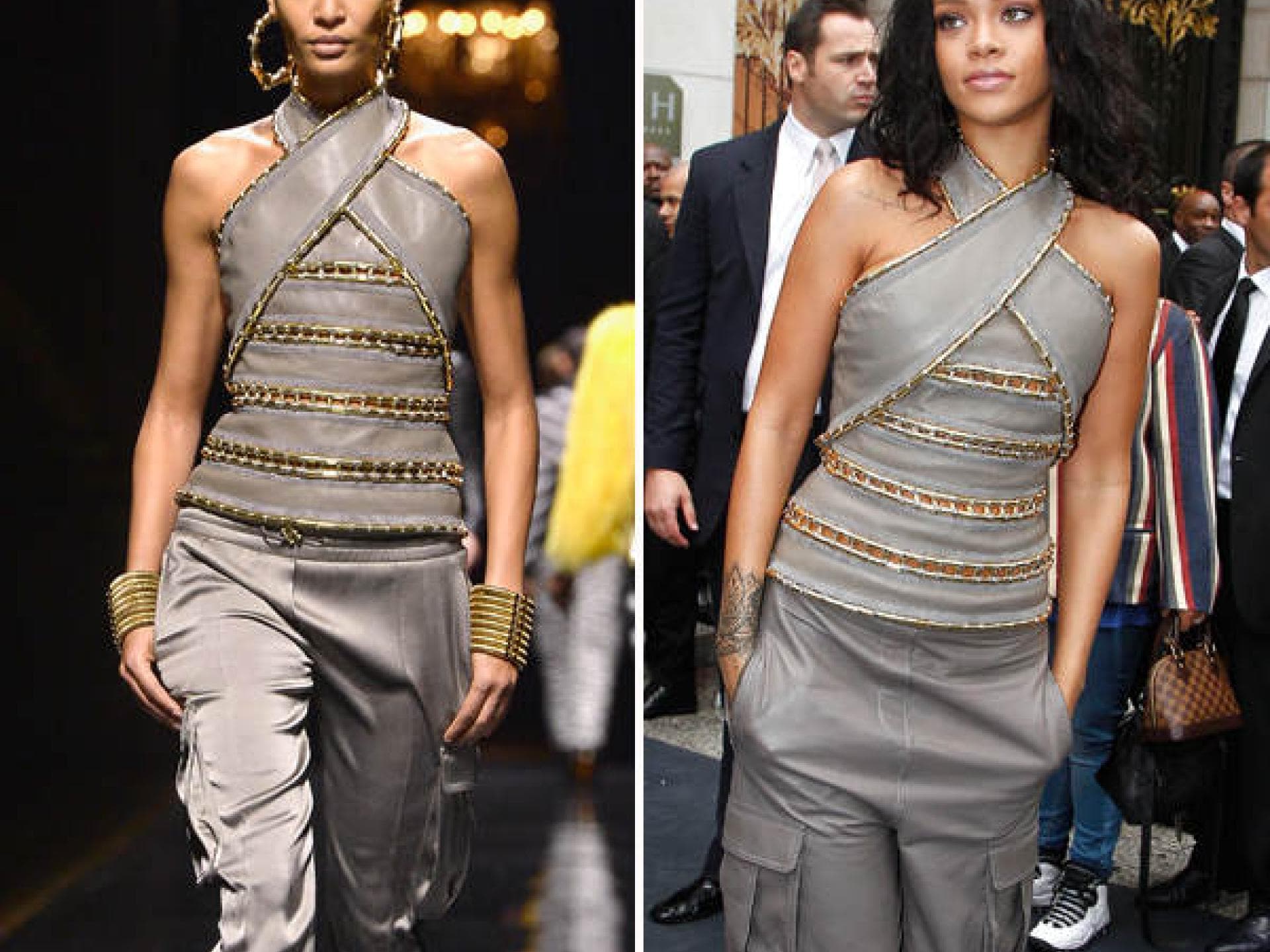 Rihanna in Balmain Rihanna in Balmain
