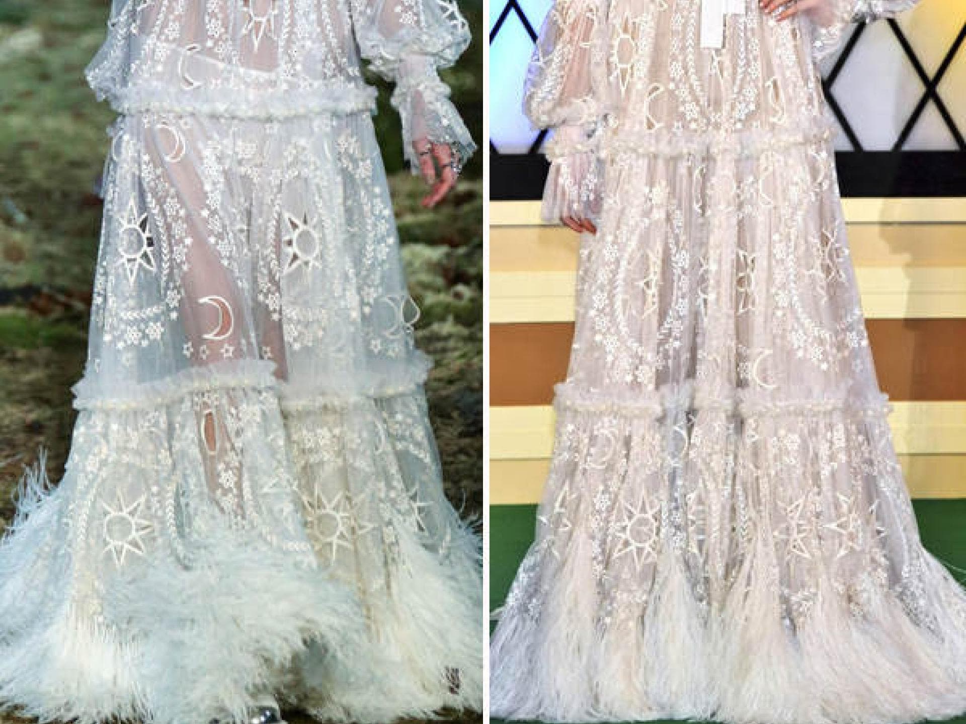 Elle Fanning in Alexander McQueen