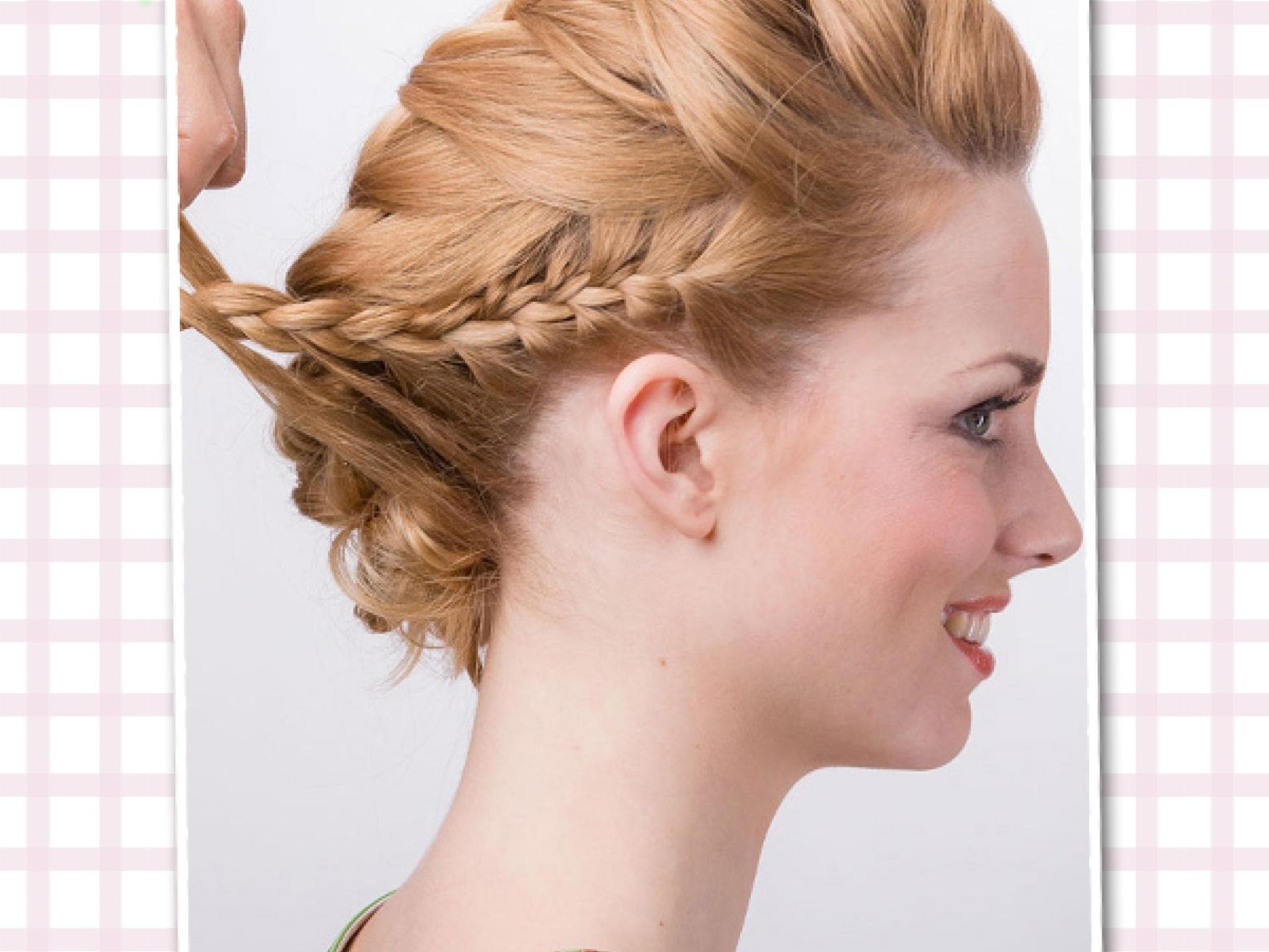 Romantische Flechtfrisur: Step 2