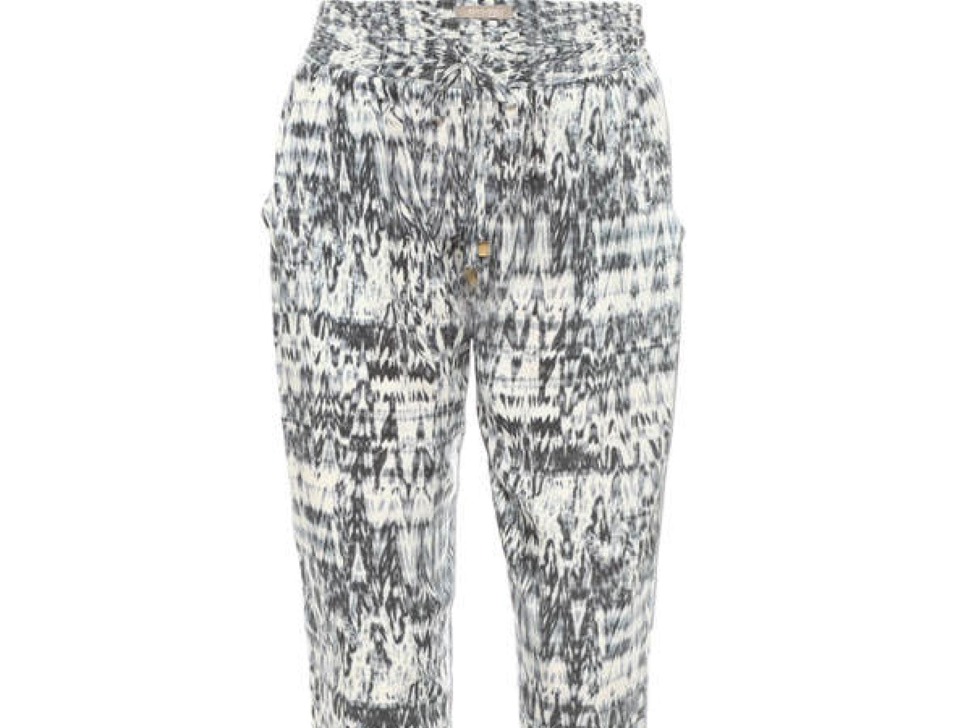 Schwarz-Weiße Printhose von Orsay