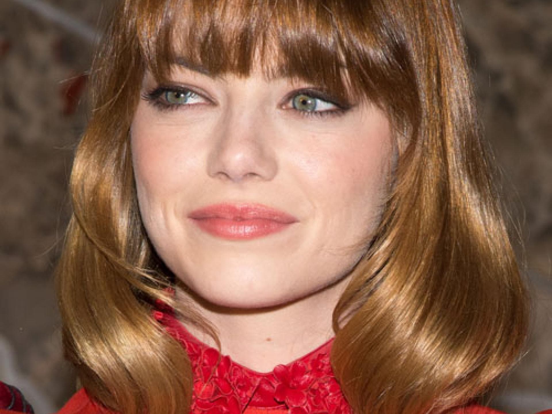 Pony-Frisur von Emma Stone