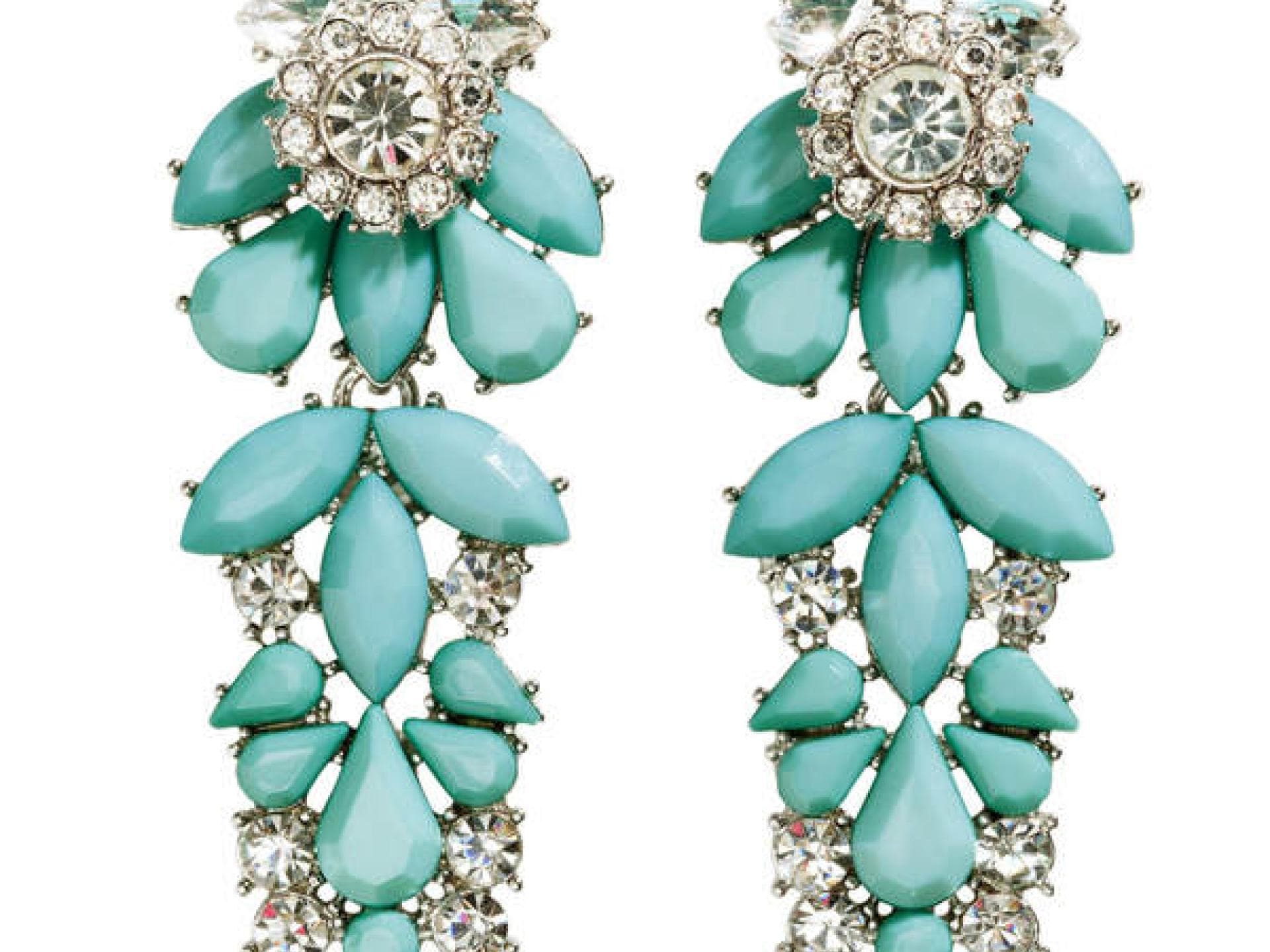 Ohrringe in Türkis von H&M