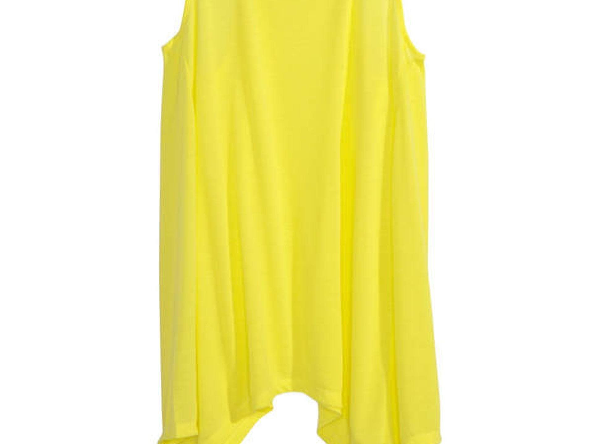 Gelbes drapiertes Oberteil von H&M