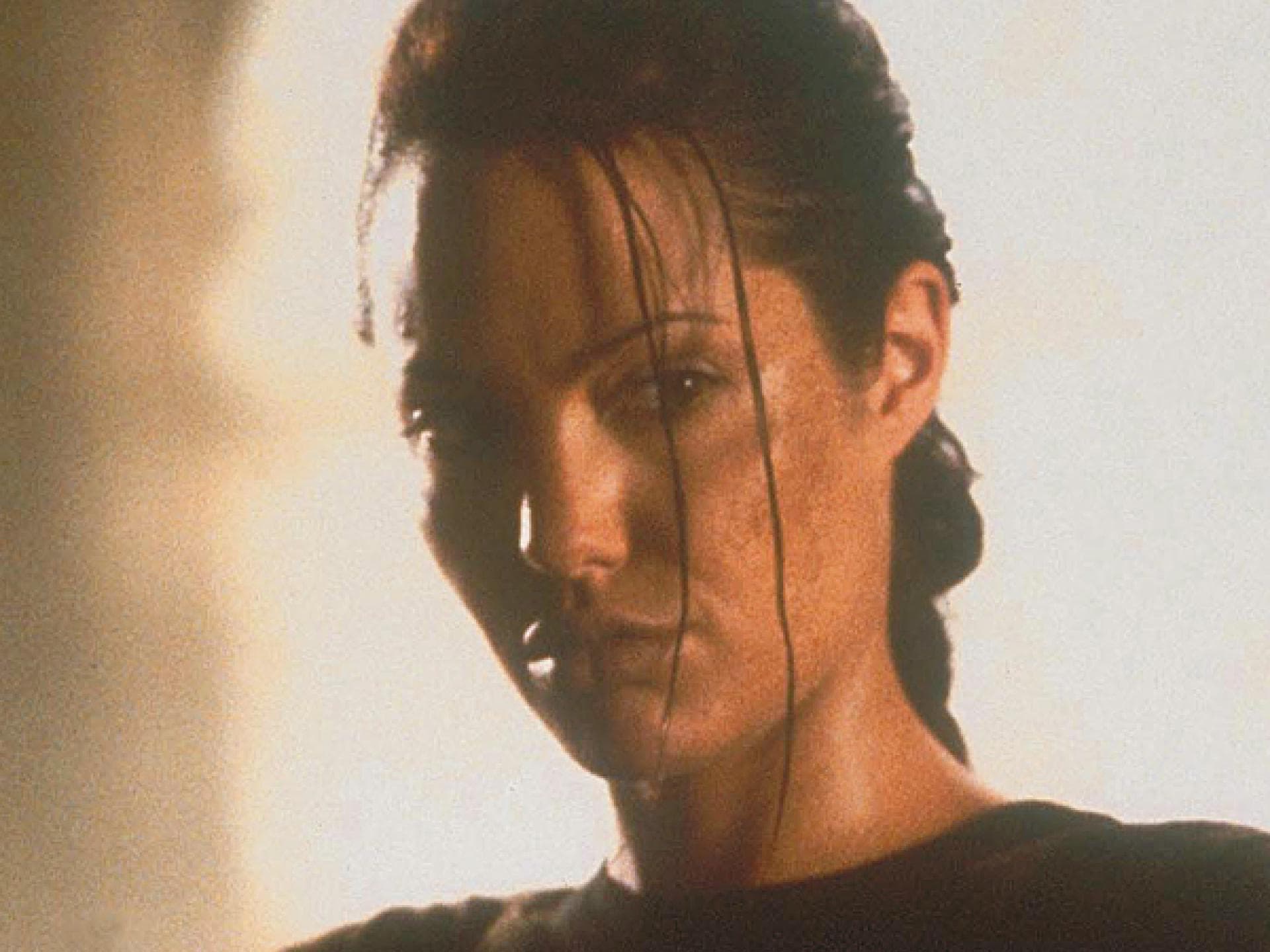 Filmfrisur von Angelina Jolie als Lara Croft Filmfrisur von Angelina Jolie als Lara Croft