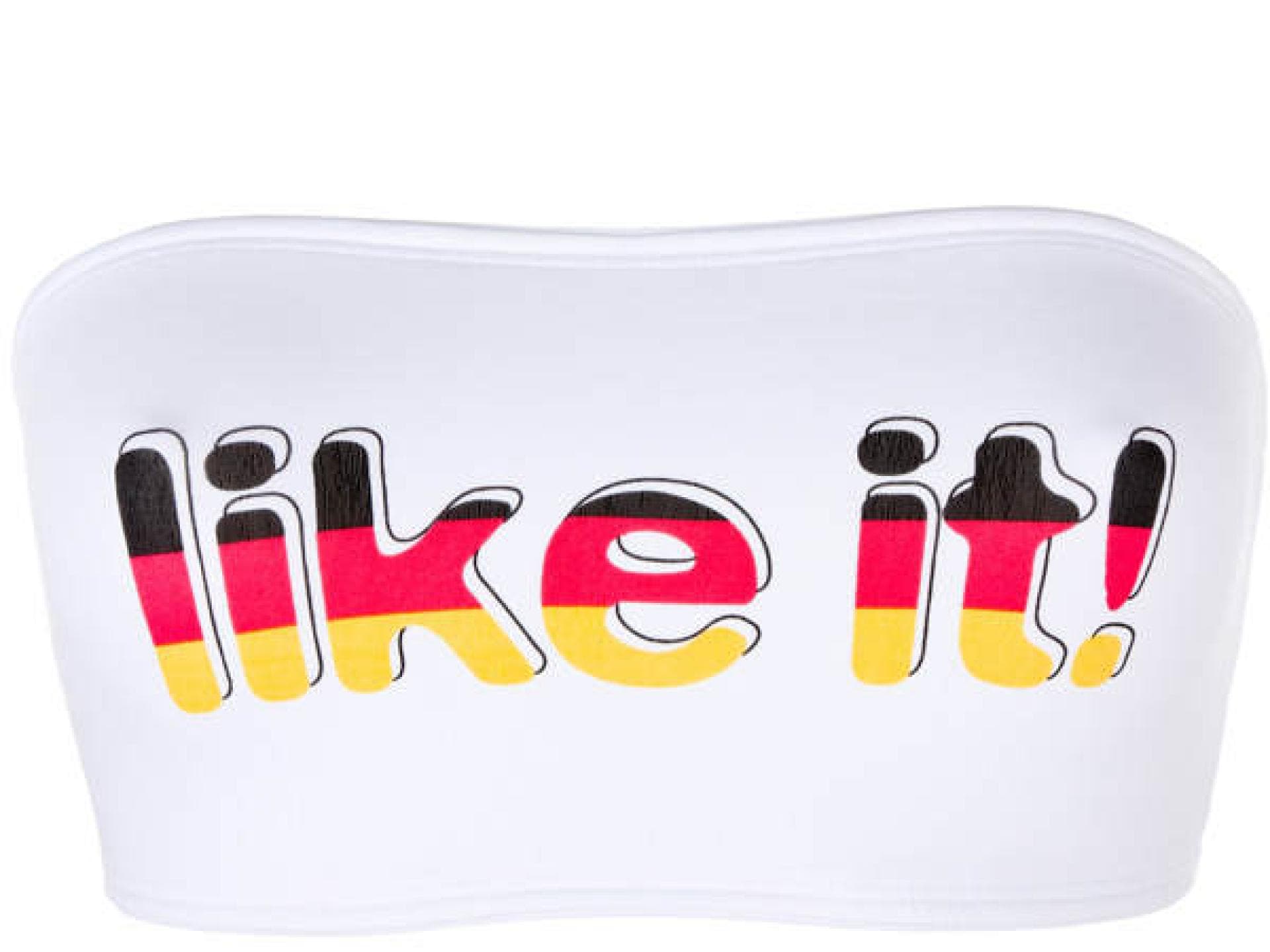 Tube-Top mit Deutschlandfarben von Like It!