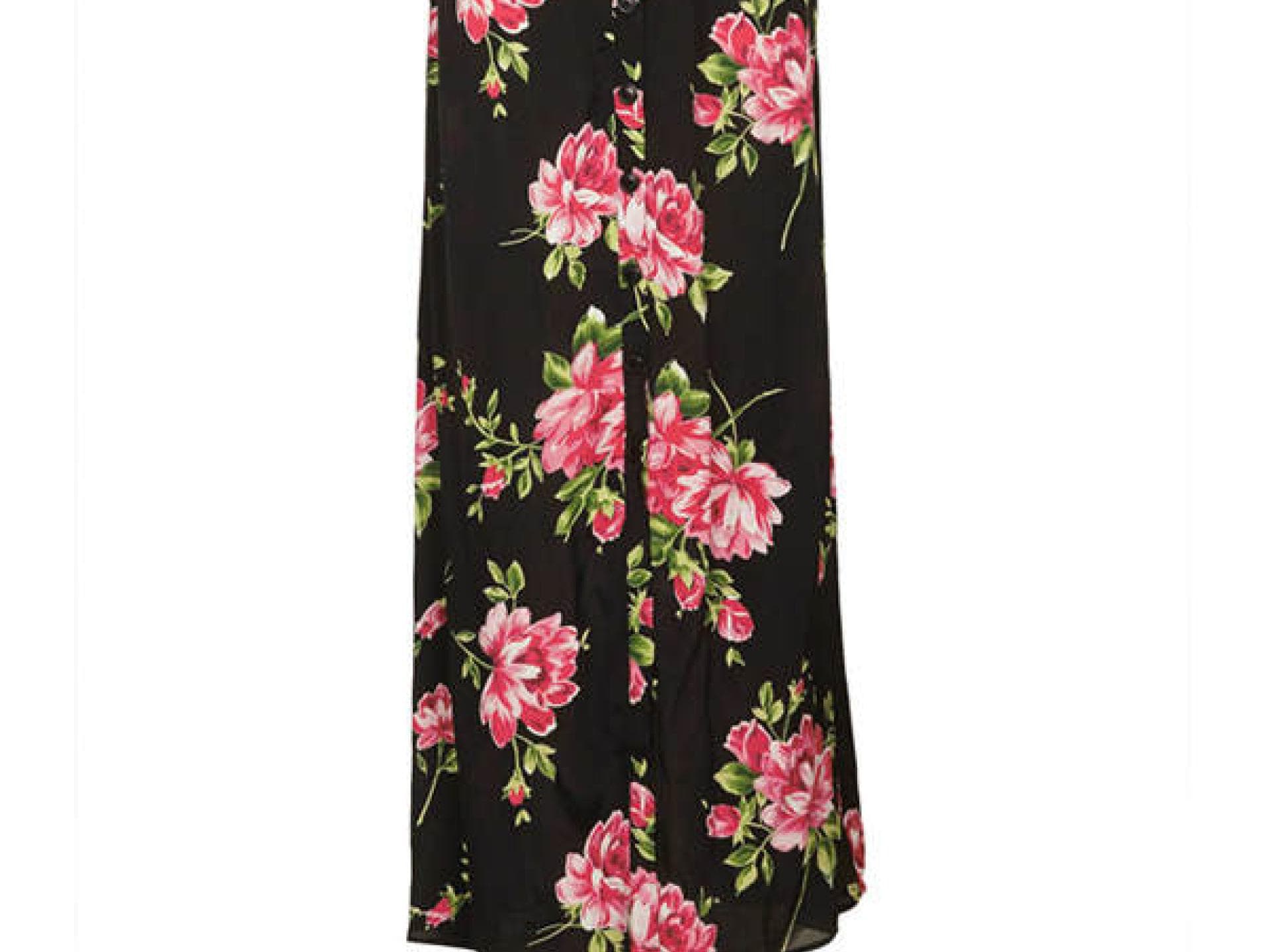 Geblümtes Maxikleid von Topshop.com Geblümtes Maxikleid von Topshop.com