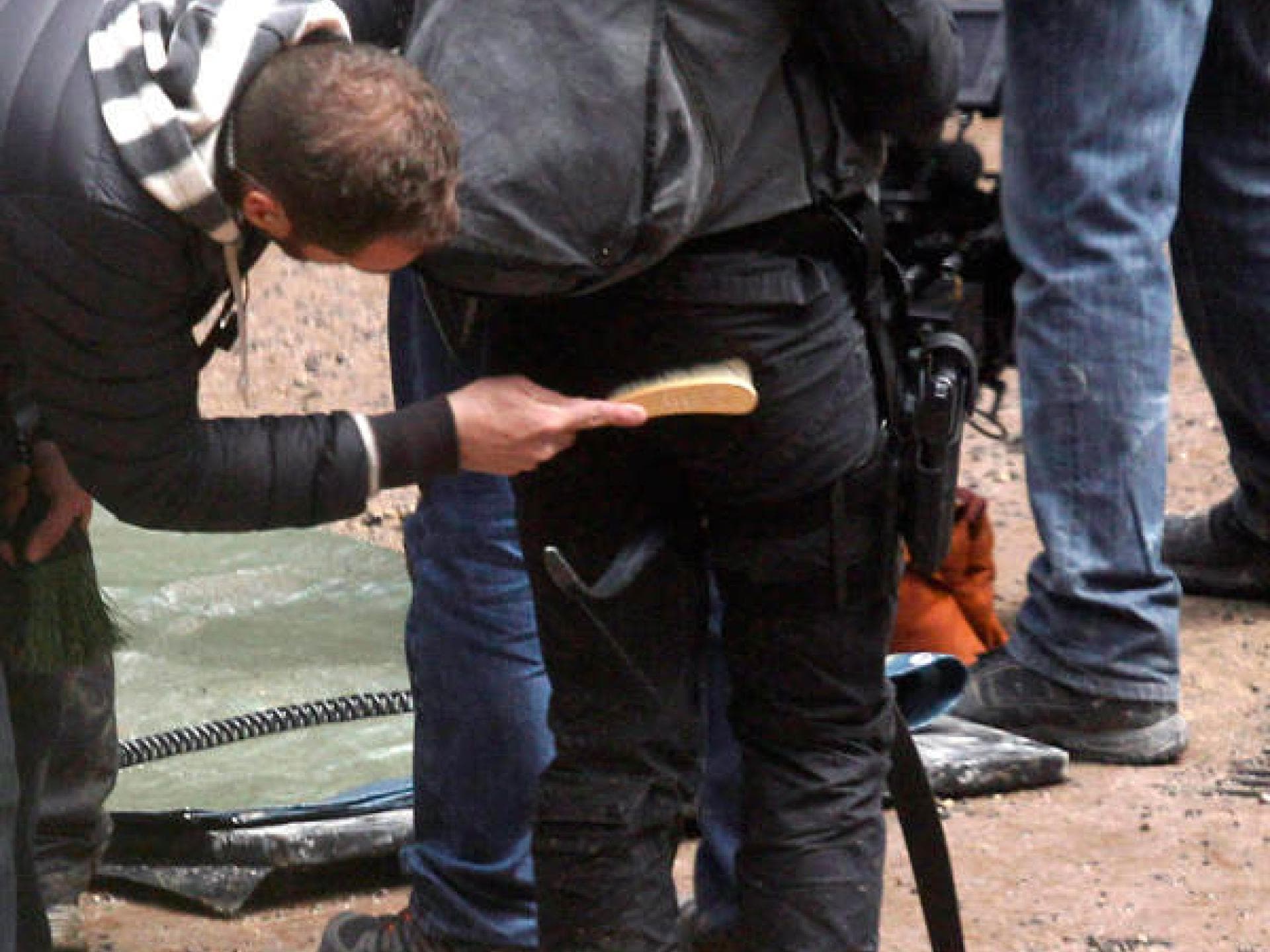 Jennifer Lawrence am Filmset