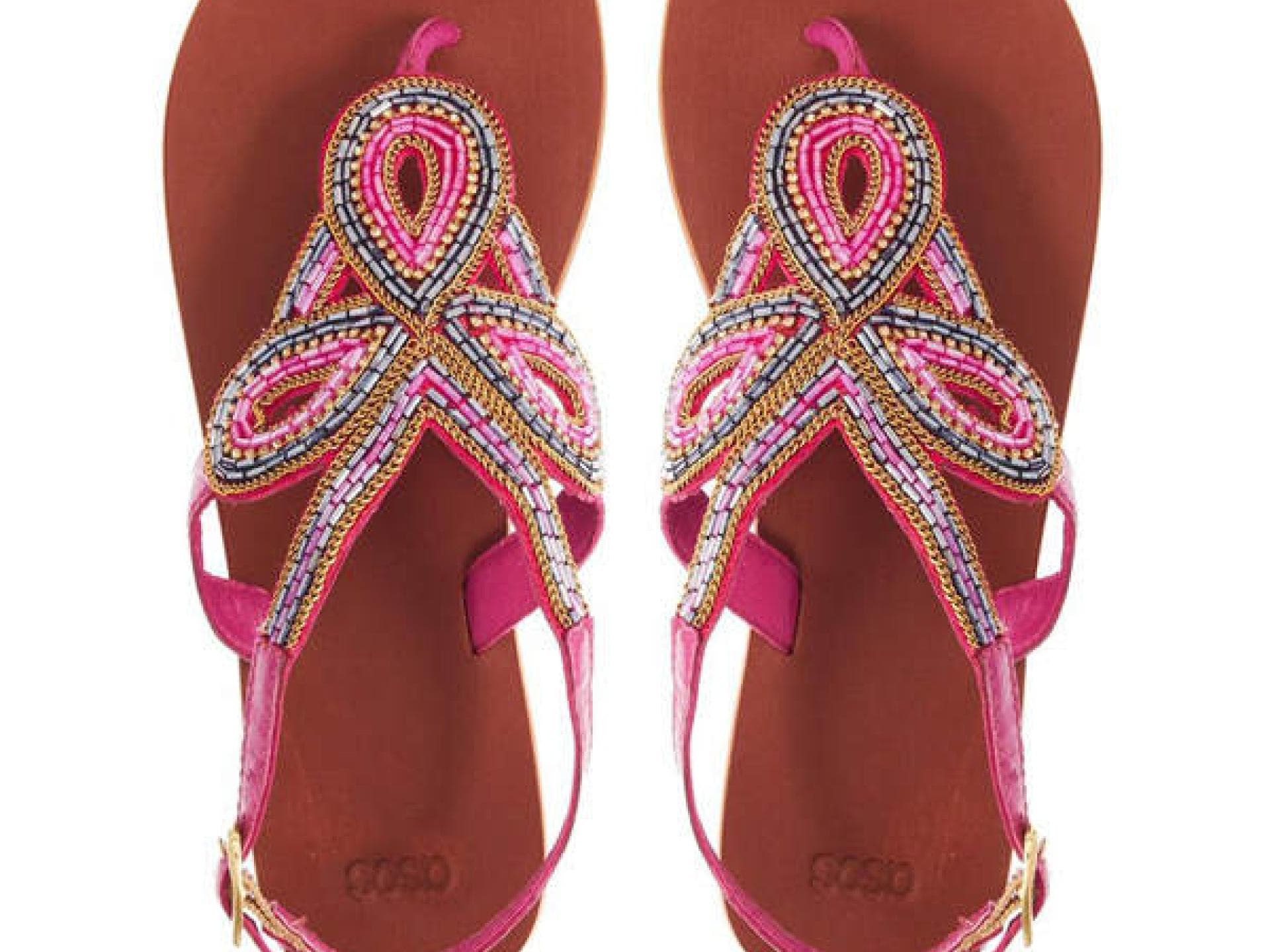 Bunte Sandalen von Asos.de