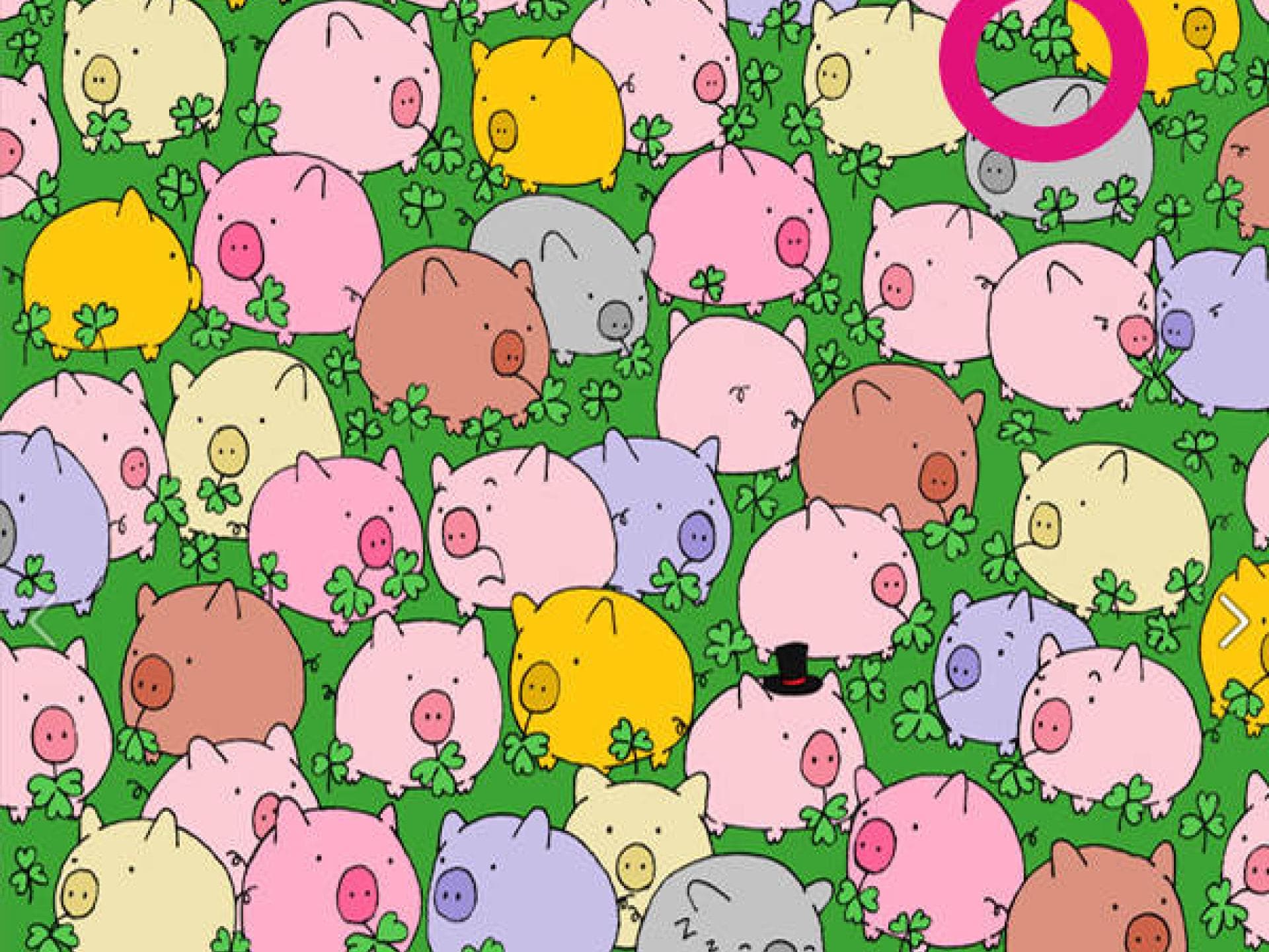 Wo ist das vierblättrige Kleeblatt? Auflösung