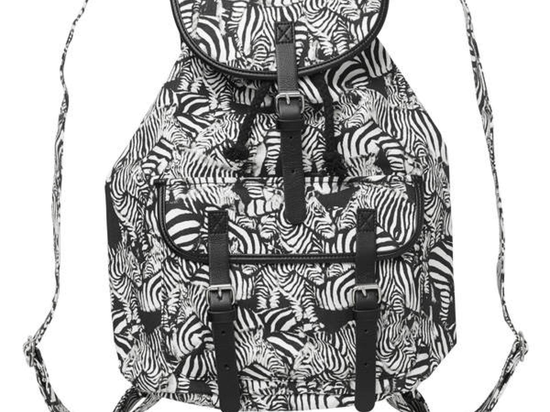 Rucksack mit Zebras von Monki.com Rucksack mit Zebras von Monki.com