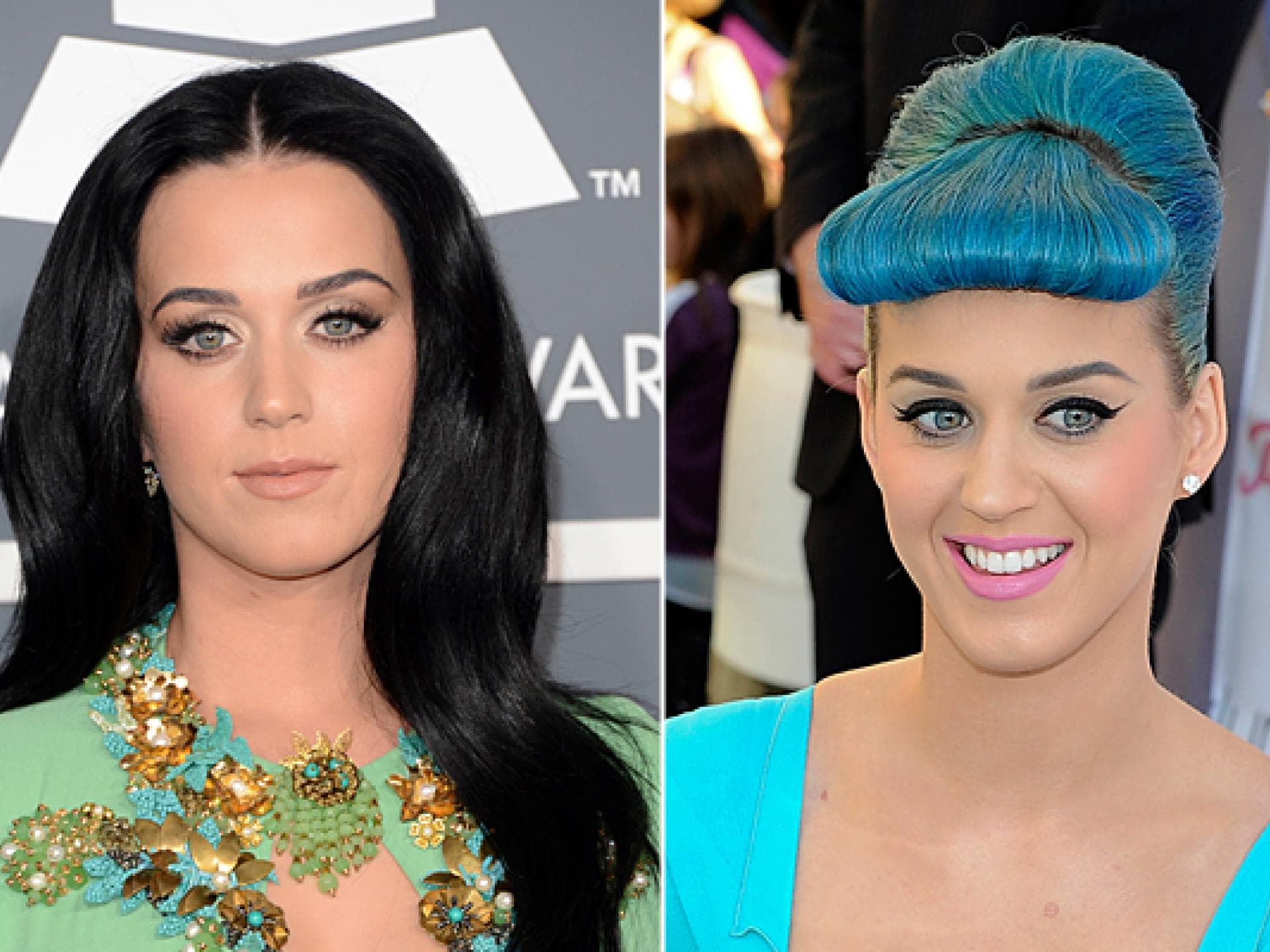 Katy Perry: Blaue Haarfarbe oder klassisch schwarz?