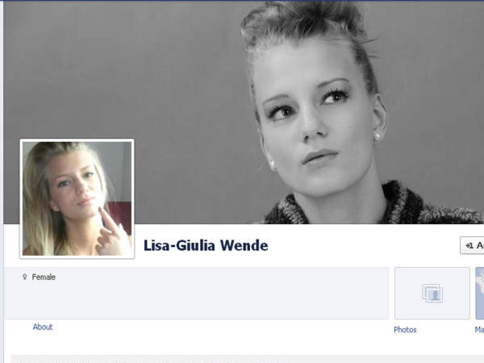 Facebook-Profil von Lisa-Giulia Wende Facebook-Profil von Lisa-Giulia Wende
