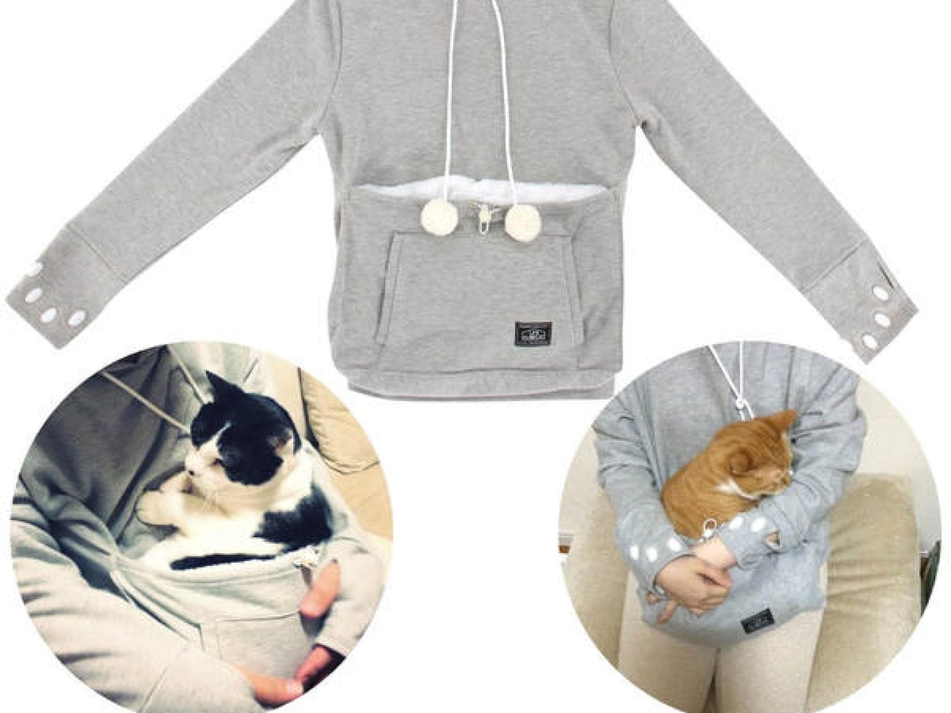 Süße Hoodie mit Haustiertasche