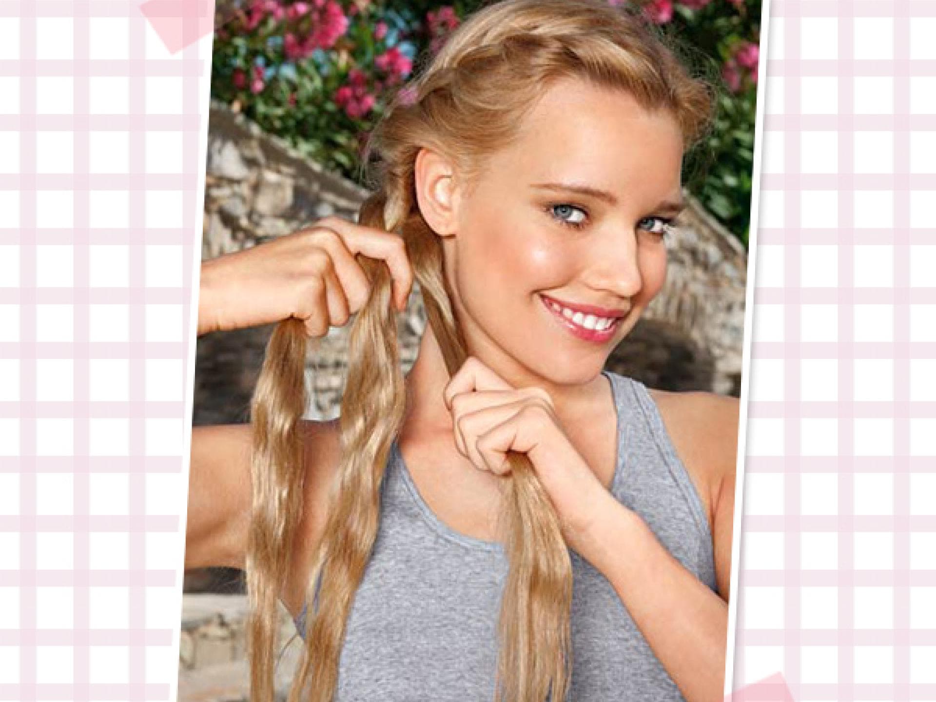 Gretchen-Look für lange Haare