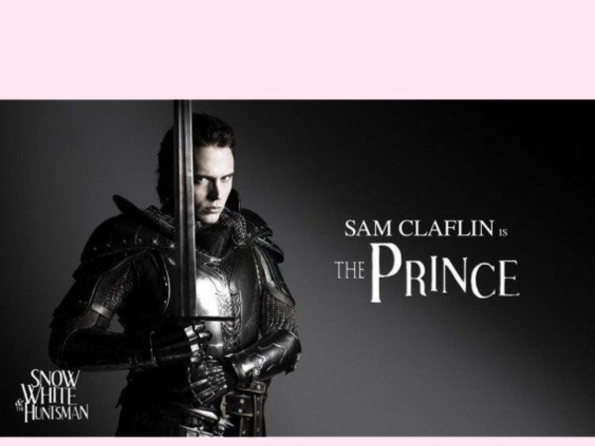 Sam Claflin auf dem Filmplakat zu Schneewittchen Sam Claflin auf dem Filmplakat zu Schneewittchen