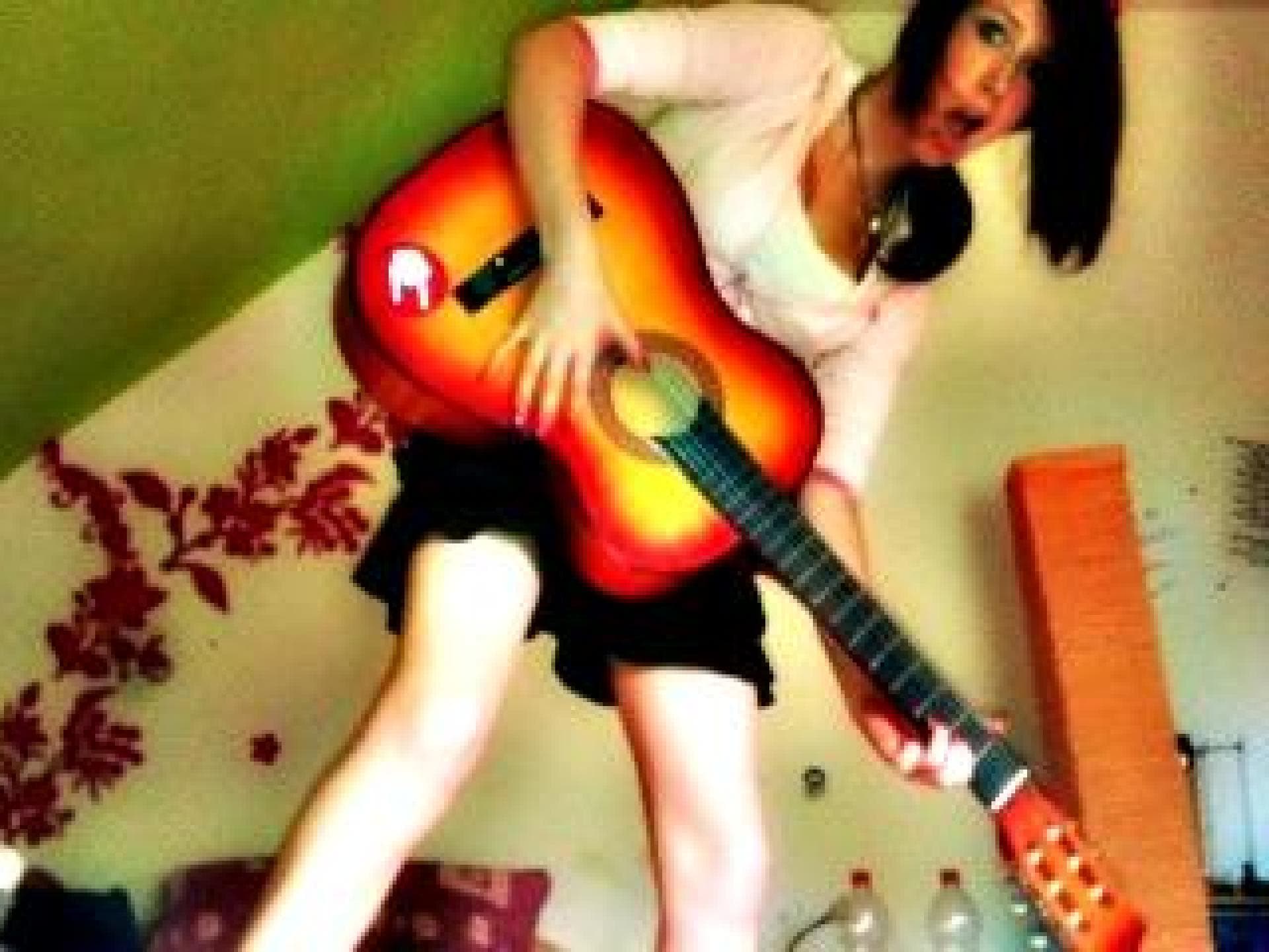 Hobby: Gitarre spielen