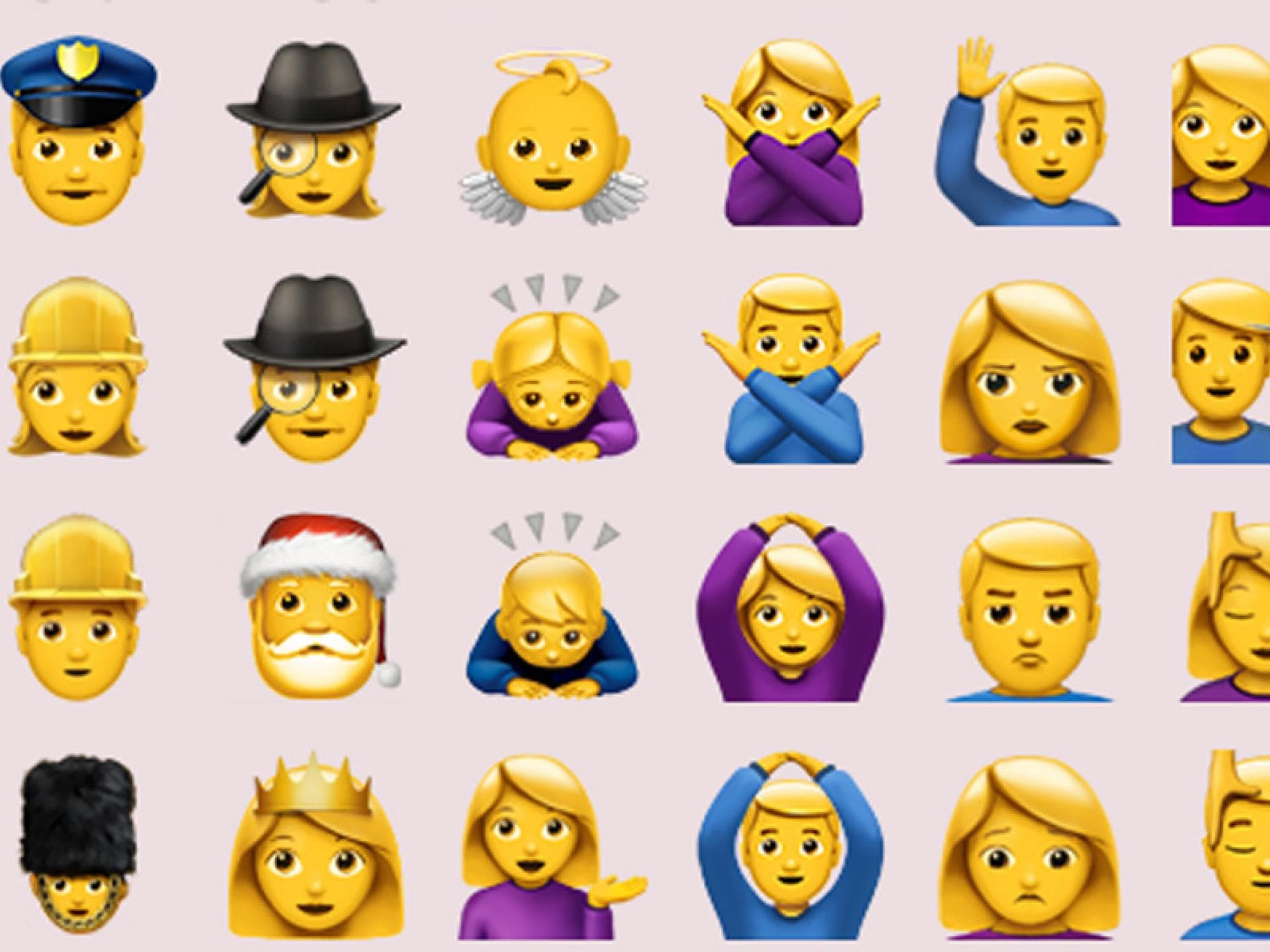 Neue WhatsApp Personenemojis quer 