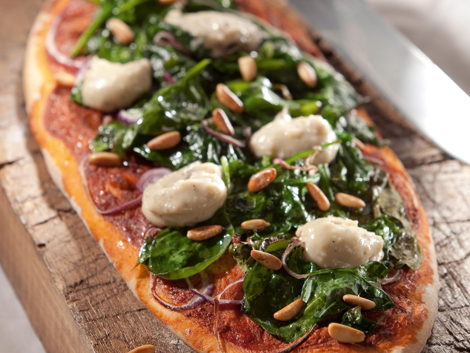 Pizza Spinaci vegan Pizza Spinaci vegan
