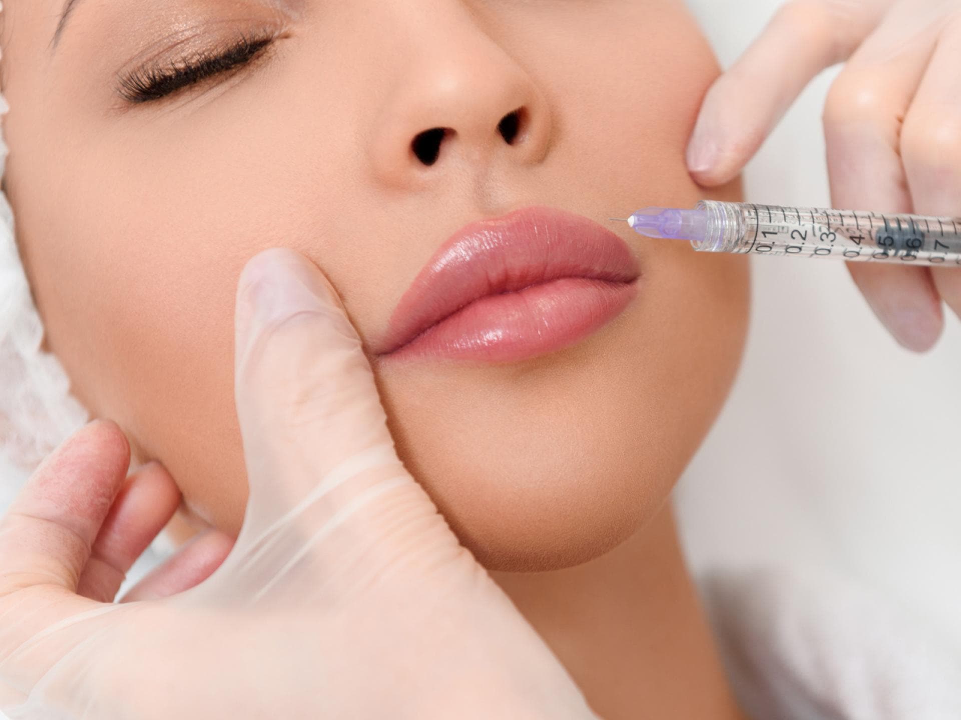 Lippen aufspritzen quer Lippen aufspritzen quer