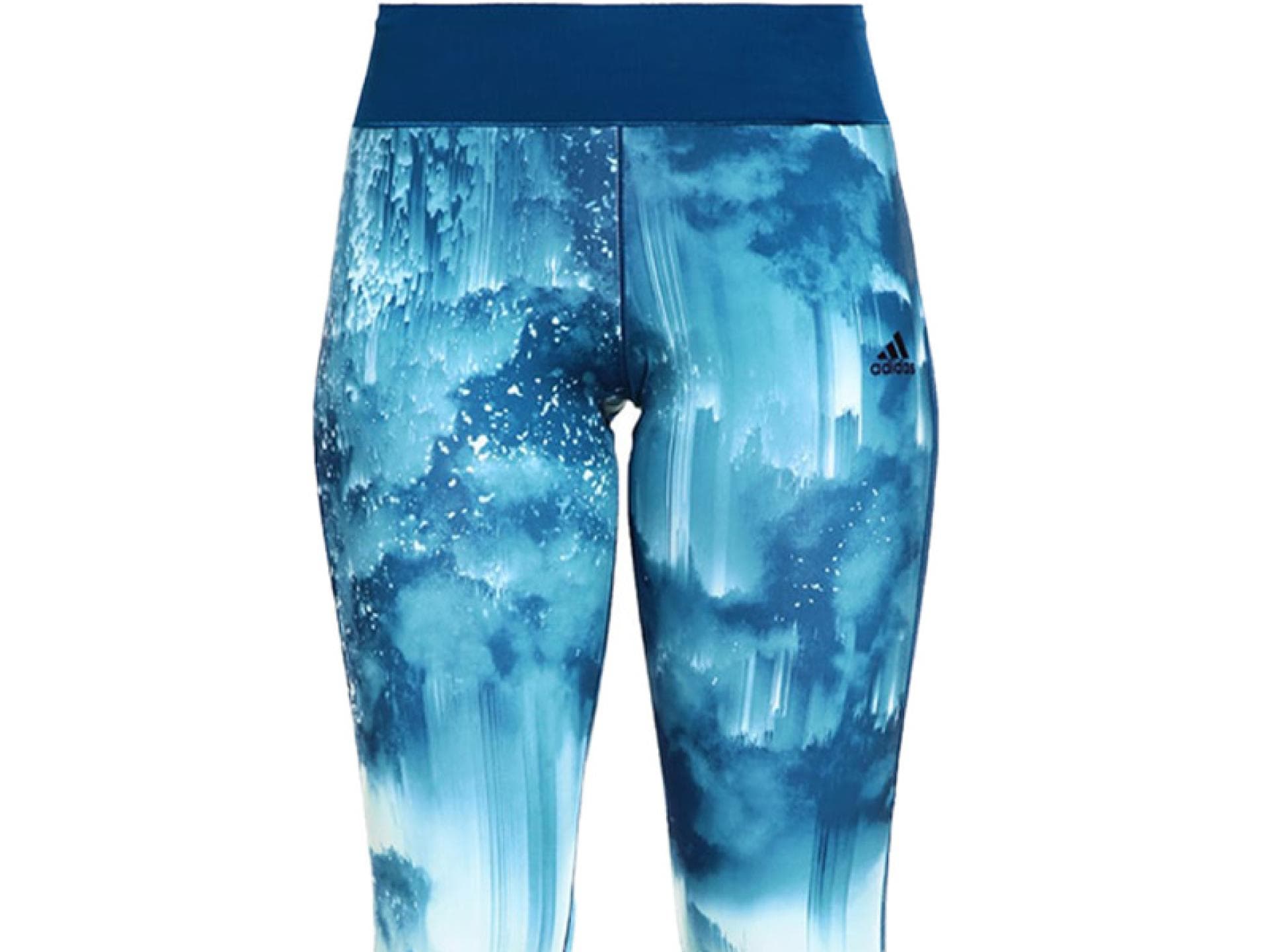 Türkisblaue Sporttights von Adidas