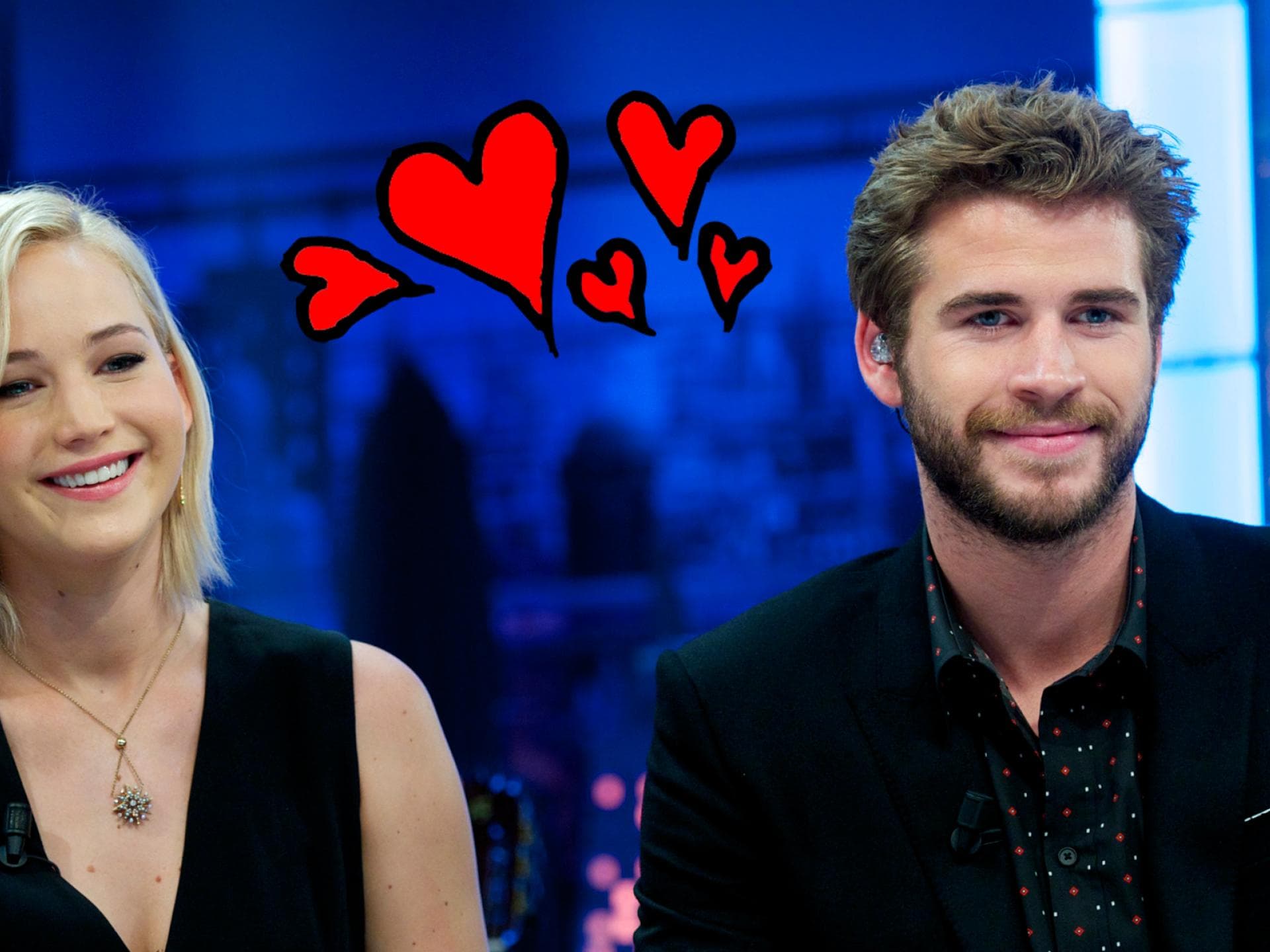 Jennifer Lawrence und Liam Hemsworth ein Paar quer Jennifer Lawrence und Liam Hemsworth ein Paar quer