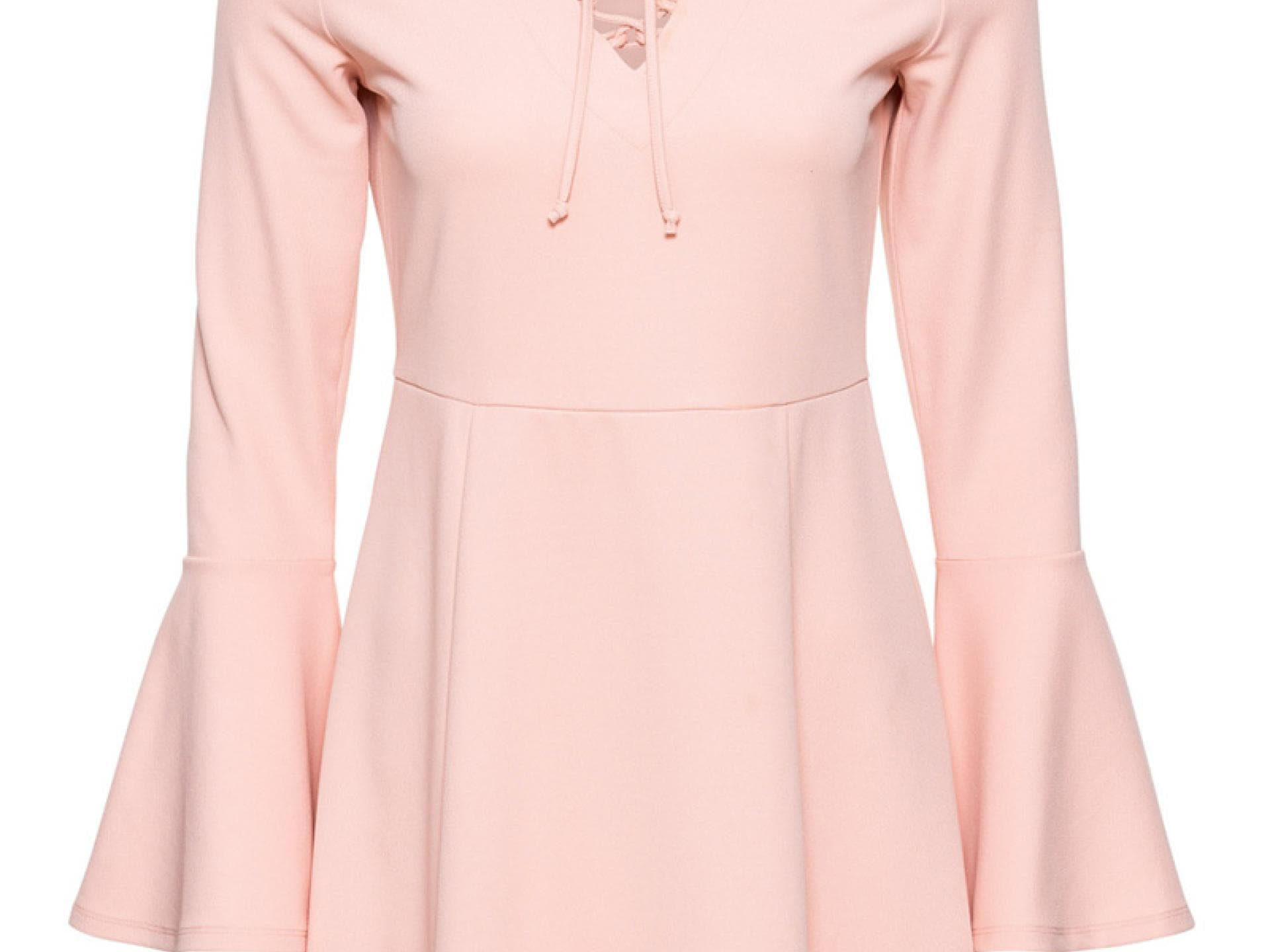 Rosa Kleid mit Schnürungen von Bodyflirt