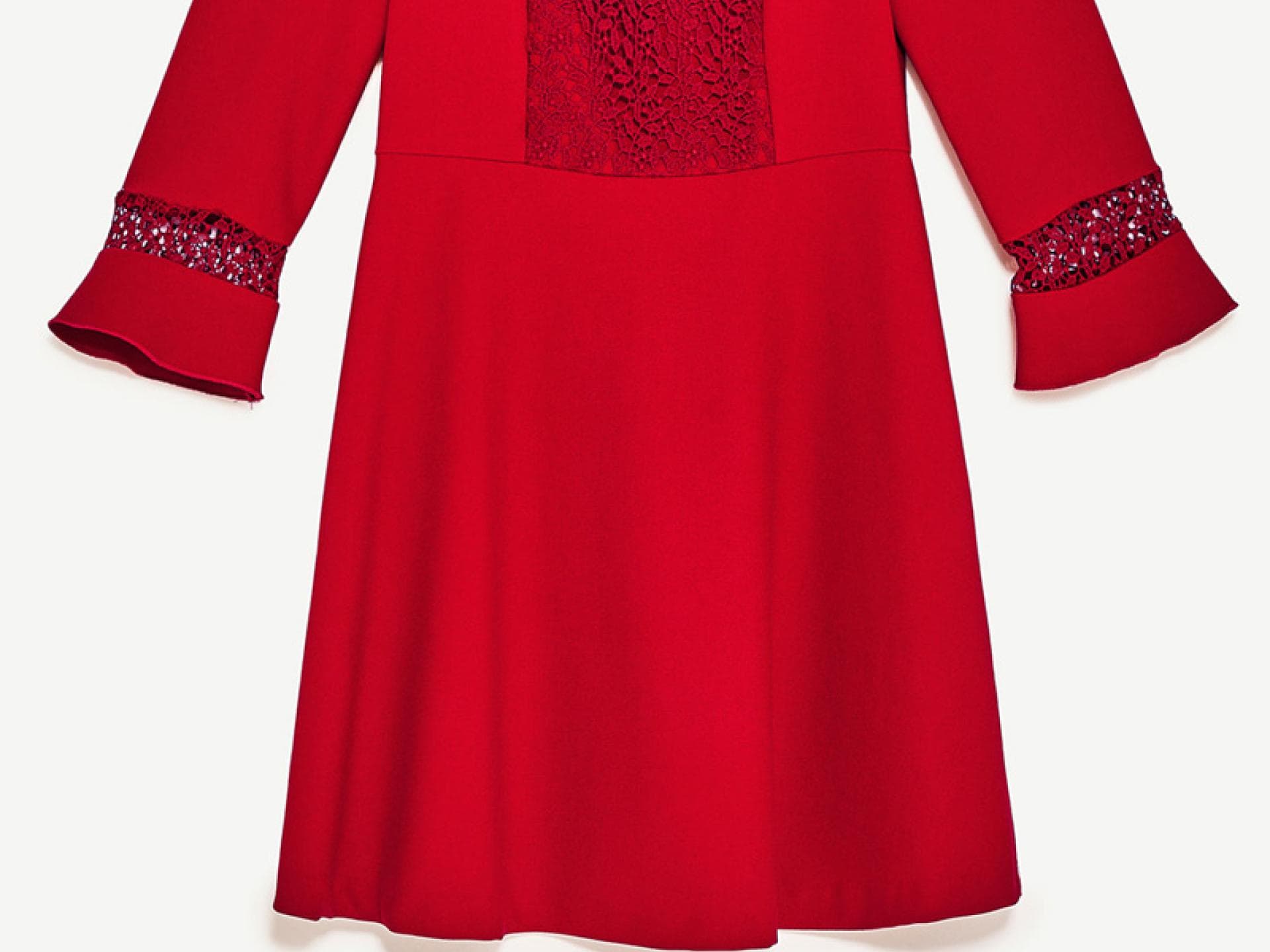Rotes Abiballkleid von Zara