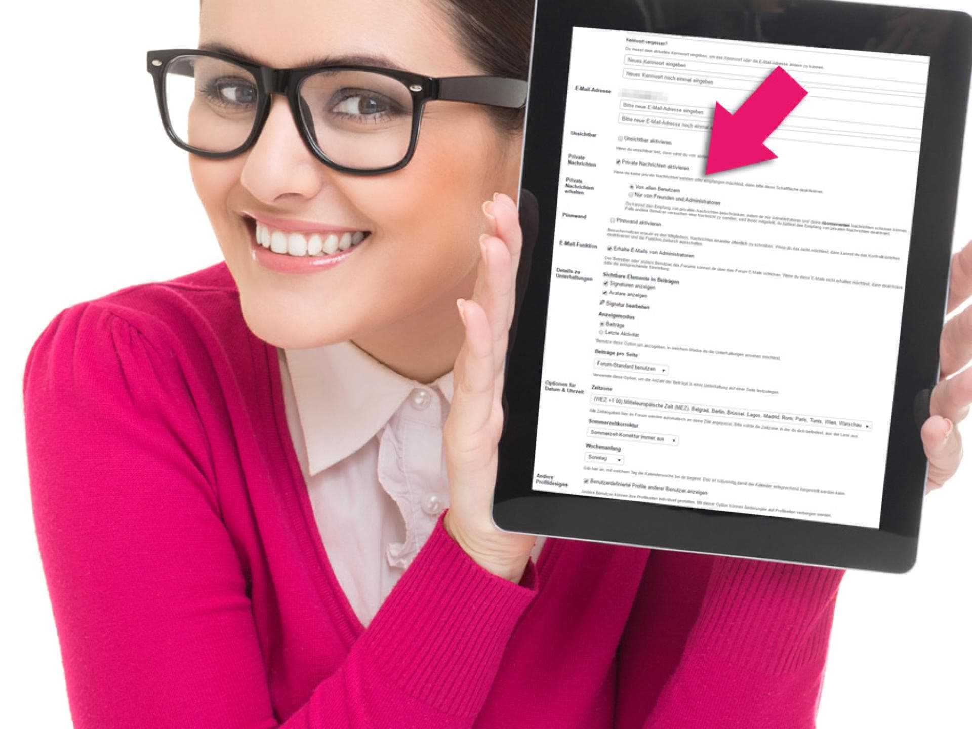 Nachrichten-Einstellung