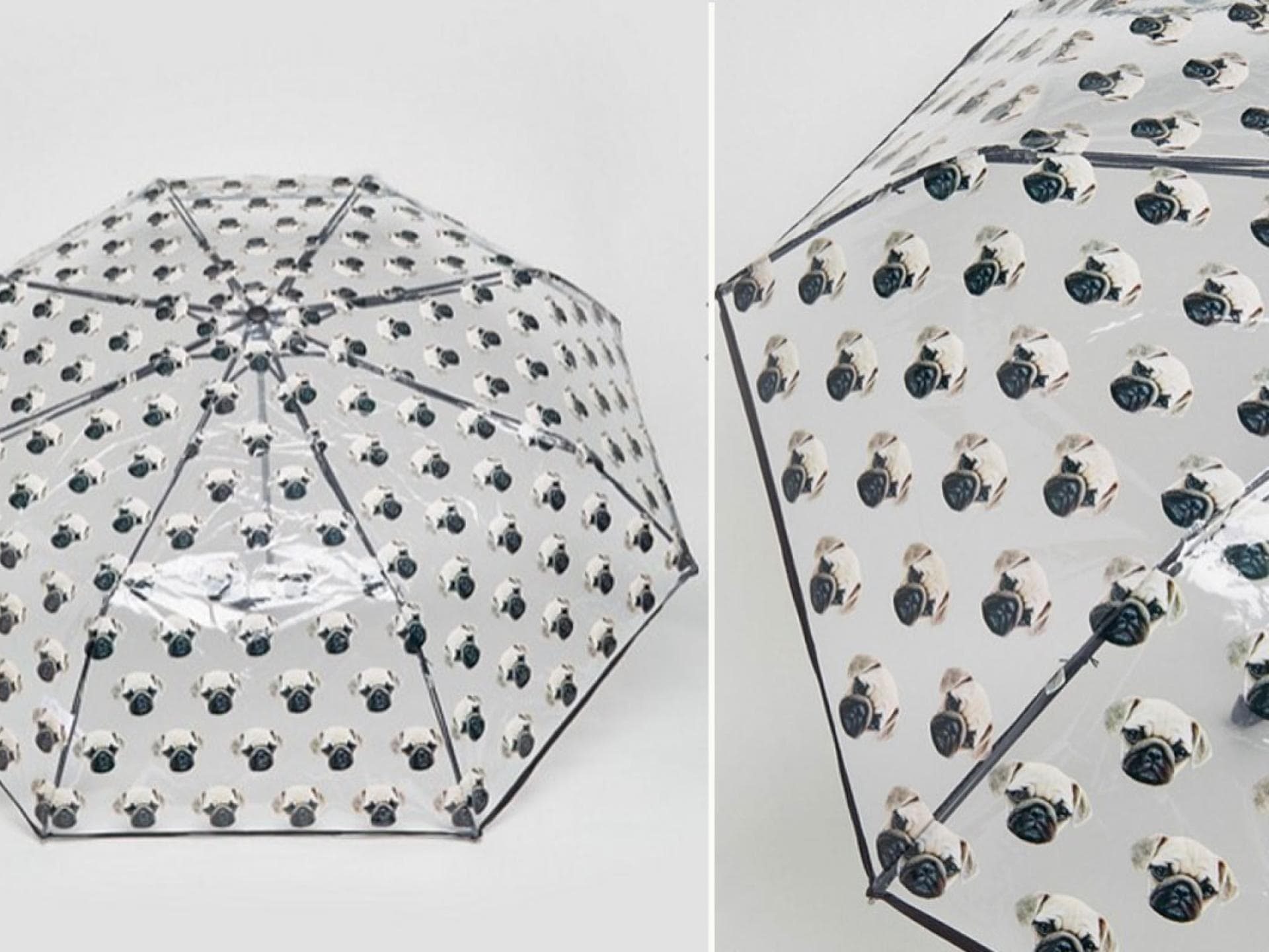 Mops Regenschirm von Asos