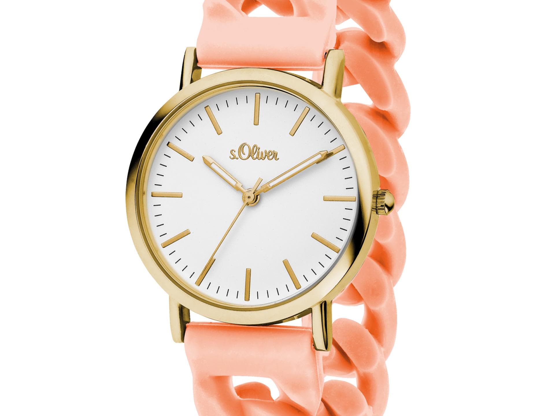 Uhr mit Silikonband von S. Oliver