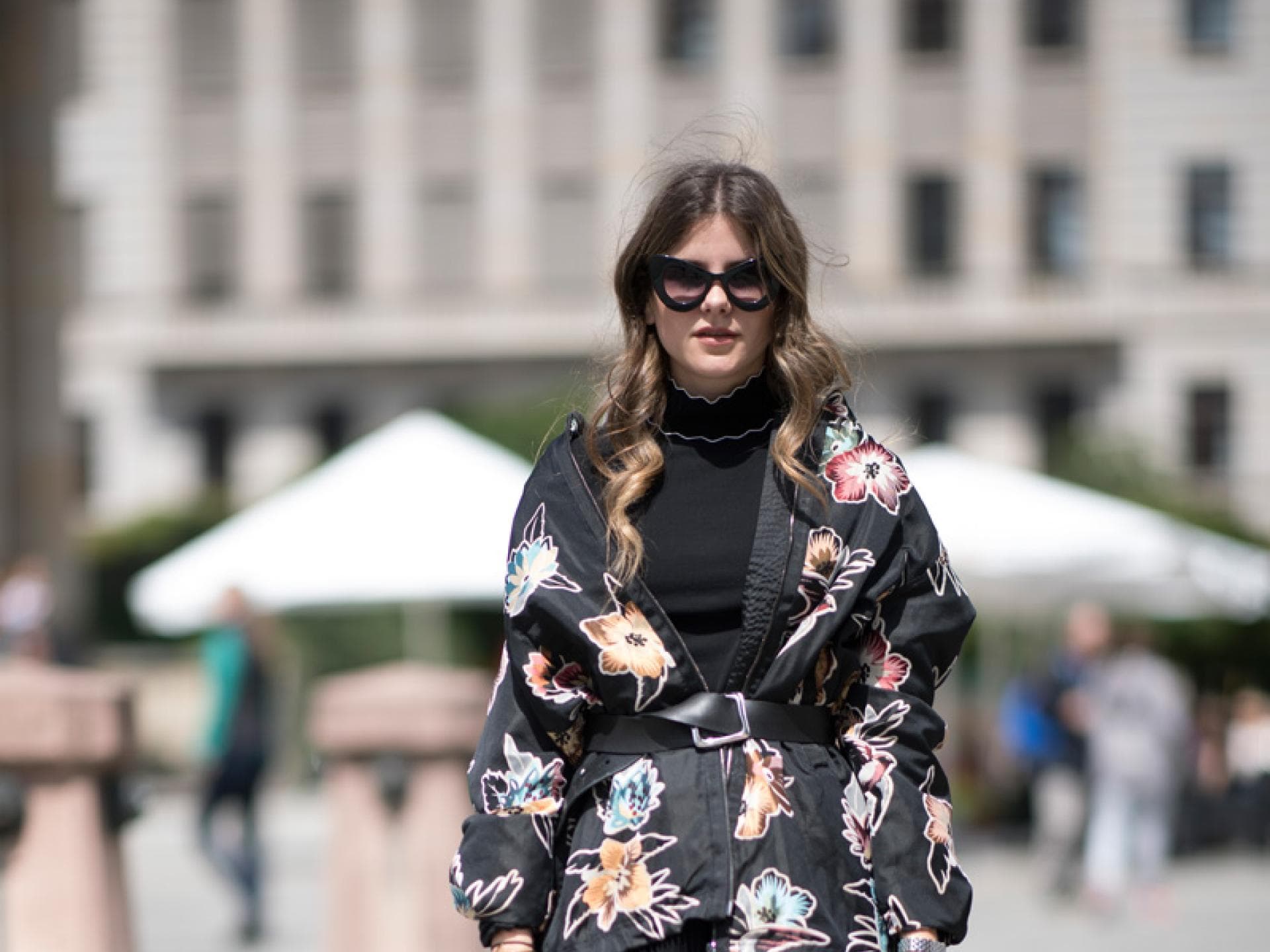 Plisseerock mit Bomberjacke Plisseerock mit Bomberjacke