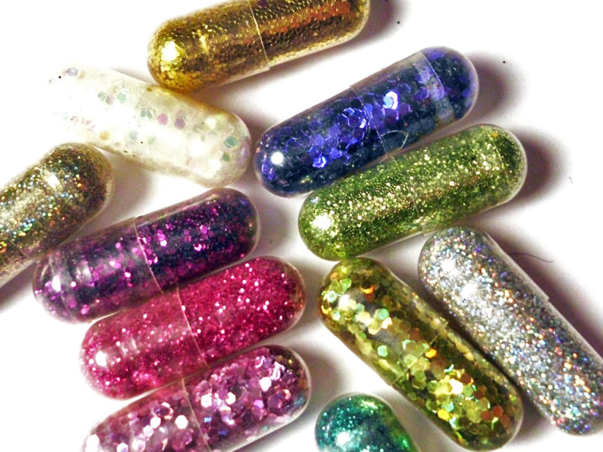 Glitzerpillen für die Toilette Glitzerpillen für die Toilette