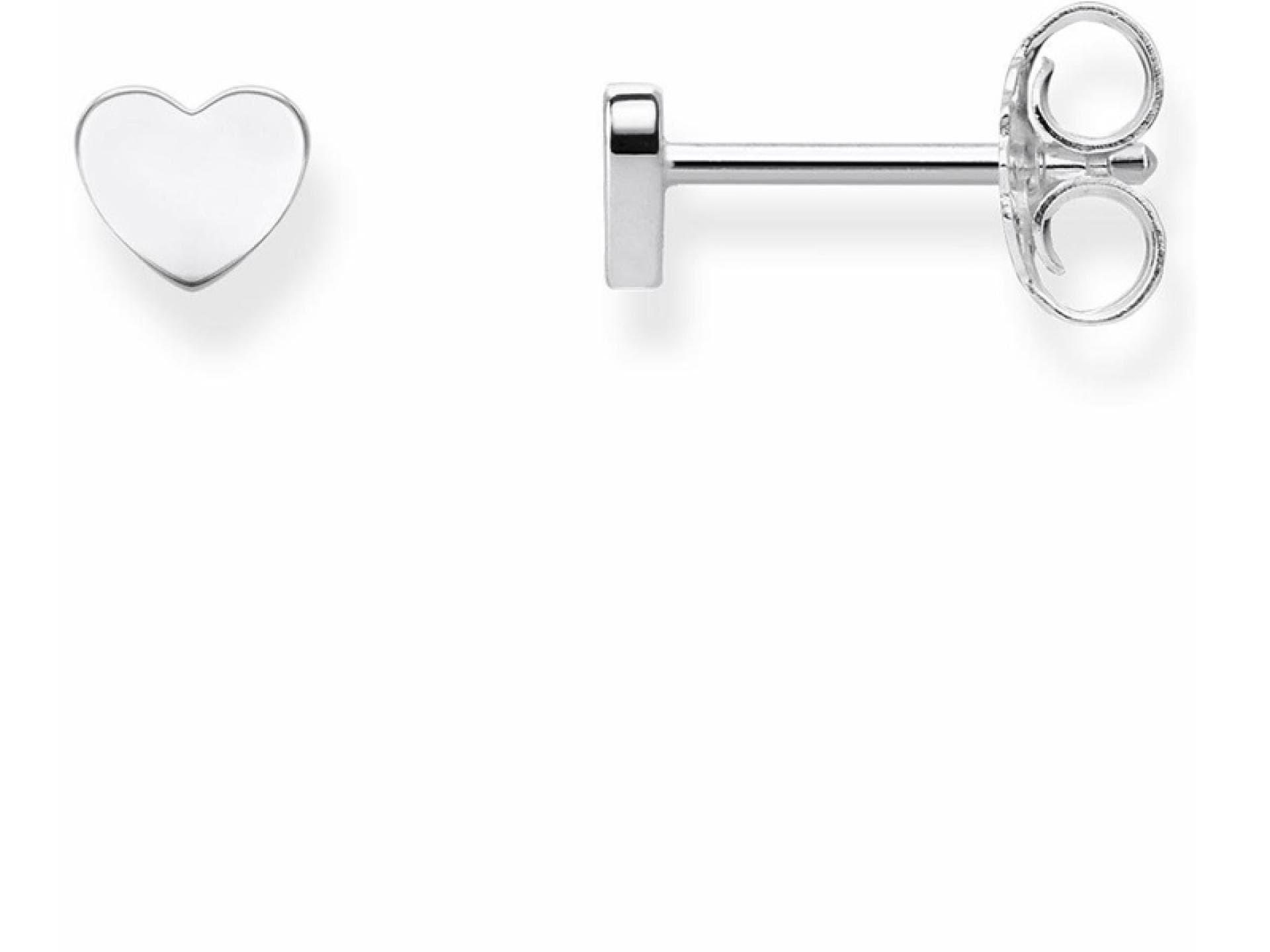 Herzchen-Ohrringe aus Silber von Thomas Sabo