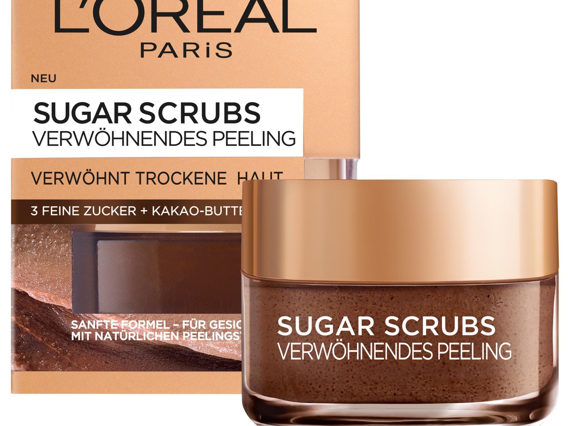 Verwöhnendes Peeling mit Kakao-Butter von L'Oréal Paris Verwöhnendes Peeling mit Kakao-Butter von L'Oréal Paris