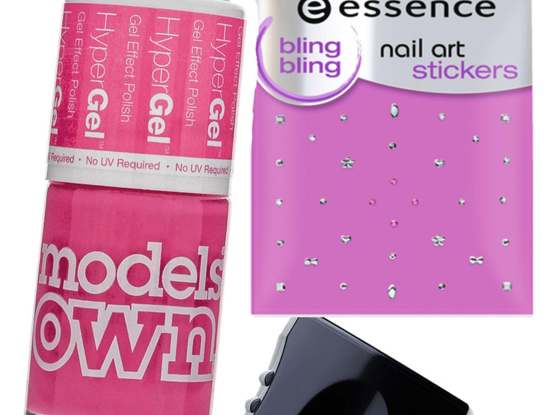 Die Produkte zu den pinken Nägeln mit X-Mas-Motiv