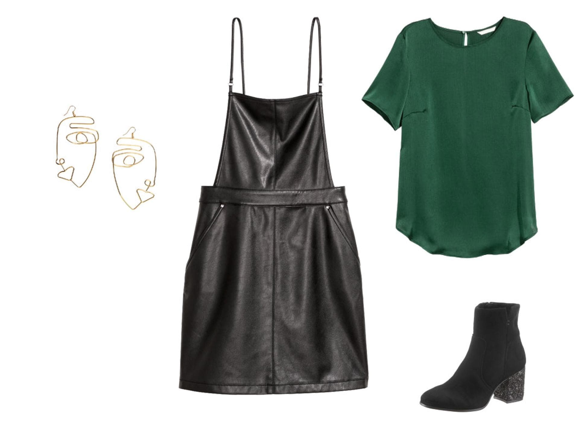 Cooler Latzrock zur Bluse