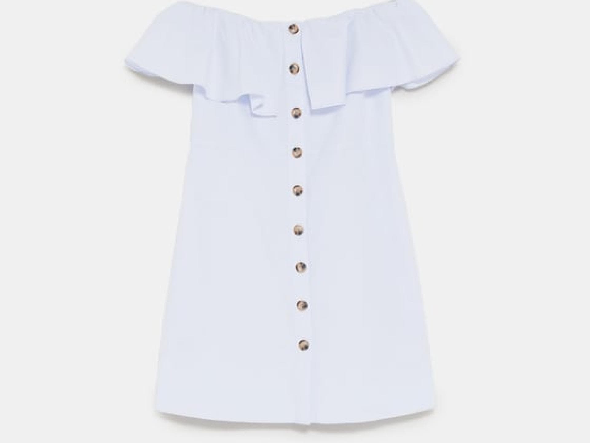 Kurzes Volantkleid von Zara