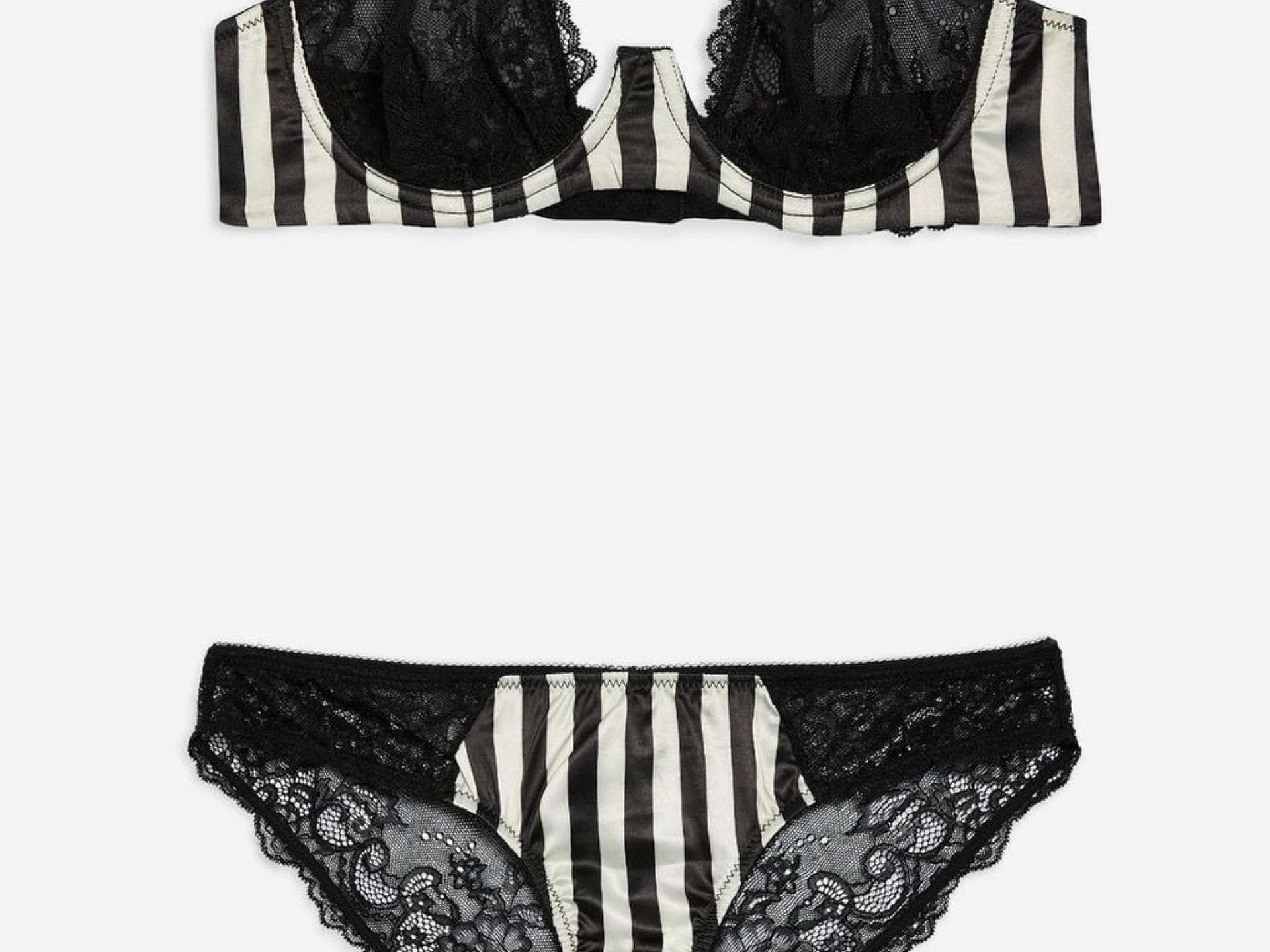Gestreifte Unterwäsche von Topshop.com