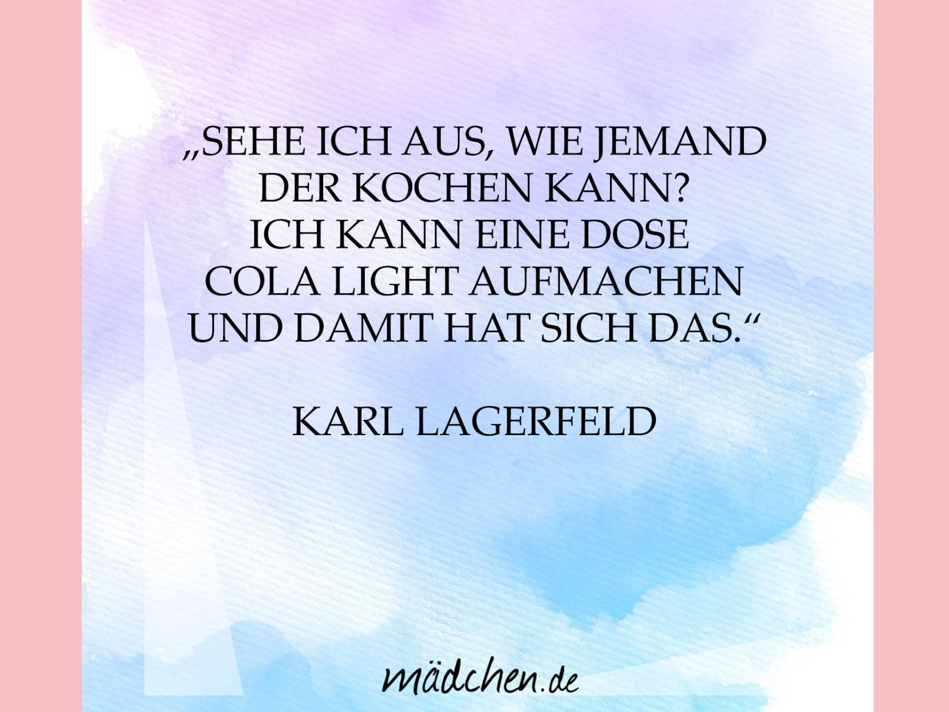 Karl über das Kochen