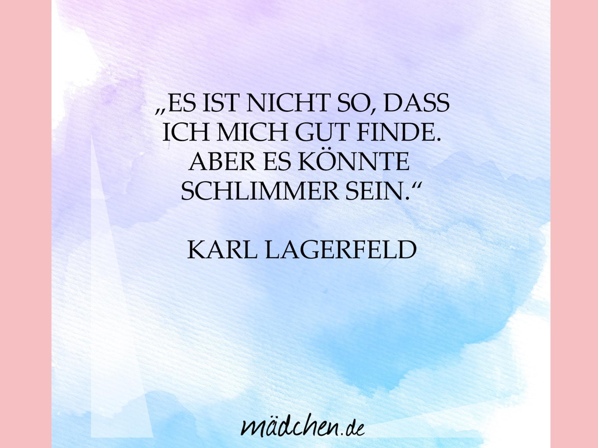 Karl über sich selbst