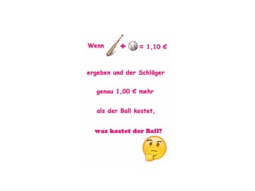 Schlaeger Ball Rätsel