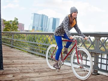 Fahrrad fahren: Abnehmen mit Sport und Spaß quer 
