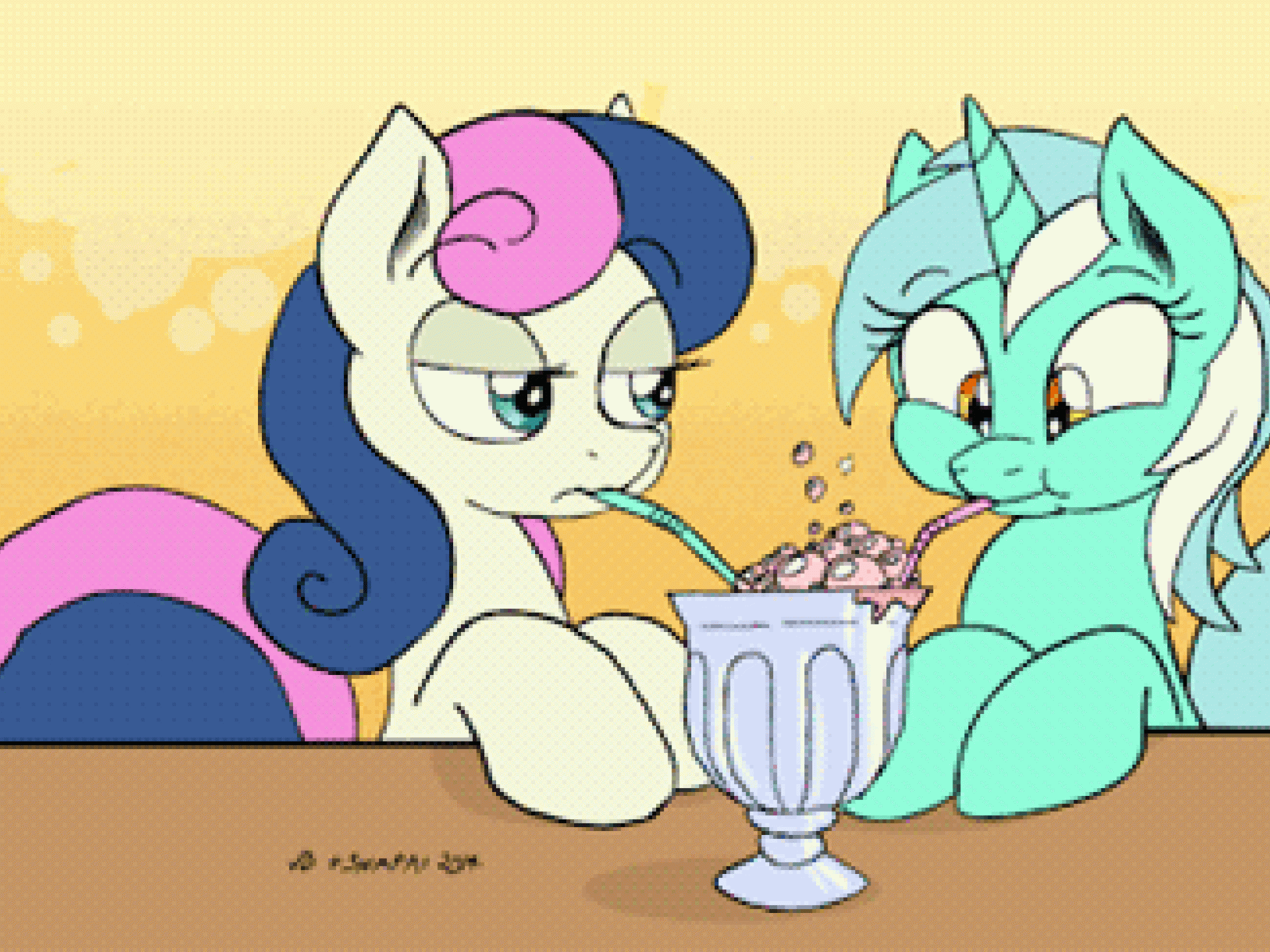 Sie teilt mit dir alles, ohne es eklig zu finden.