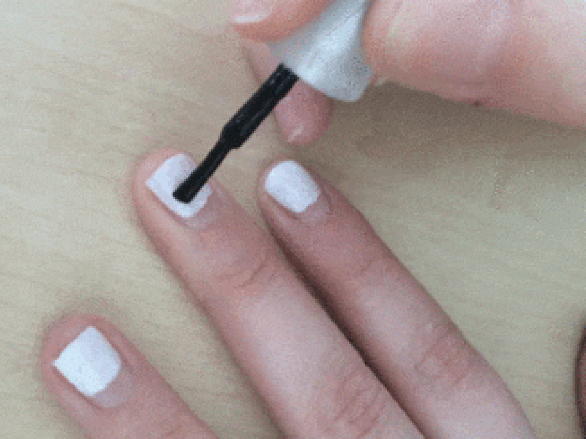 Panda-Nageldesign: Schritt 2