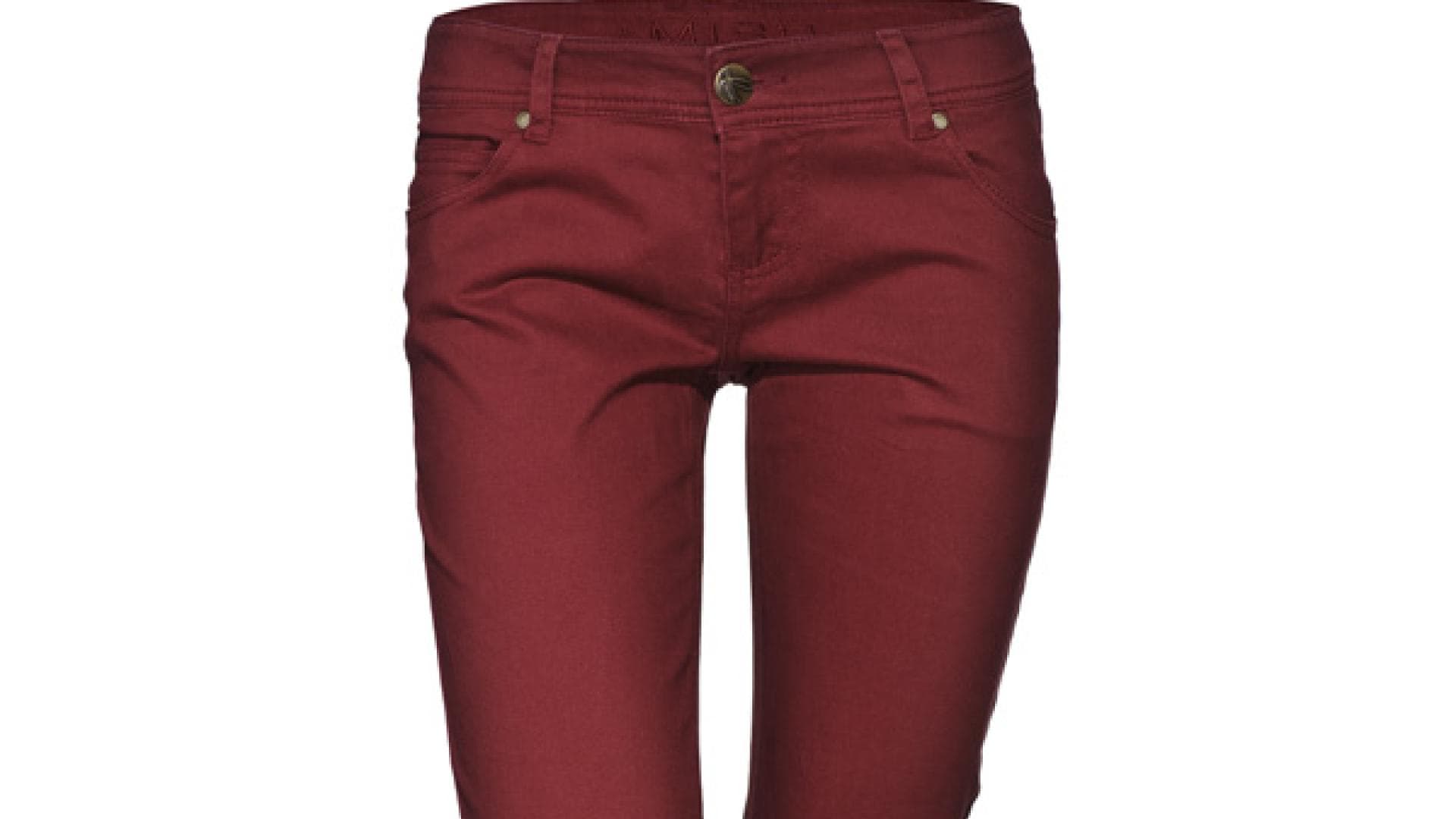 Rote Jeans von Amisu