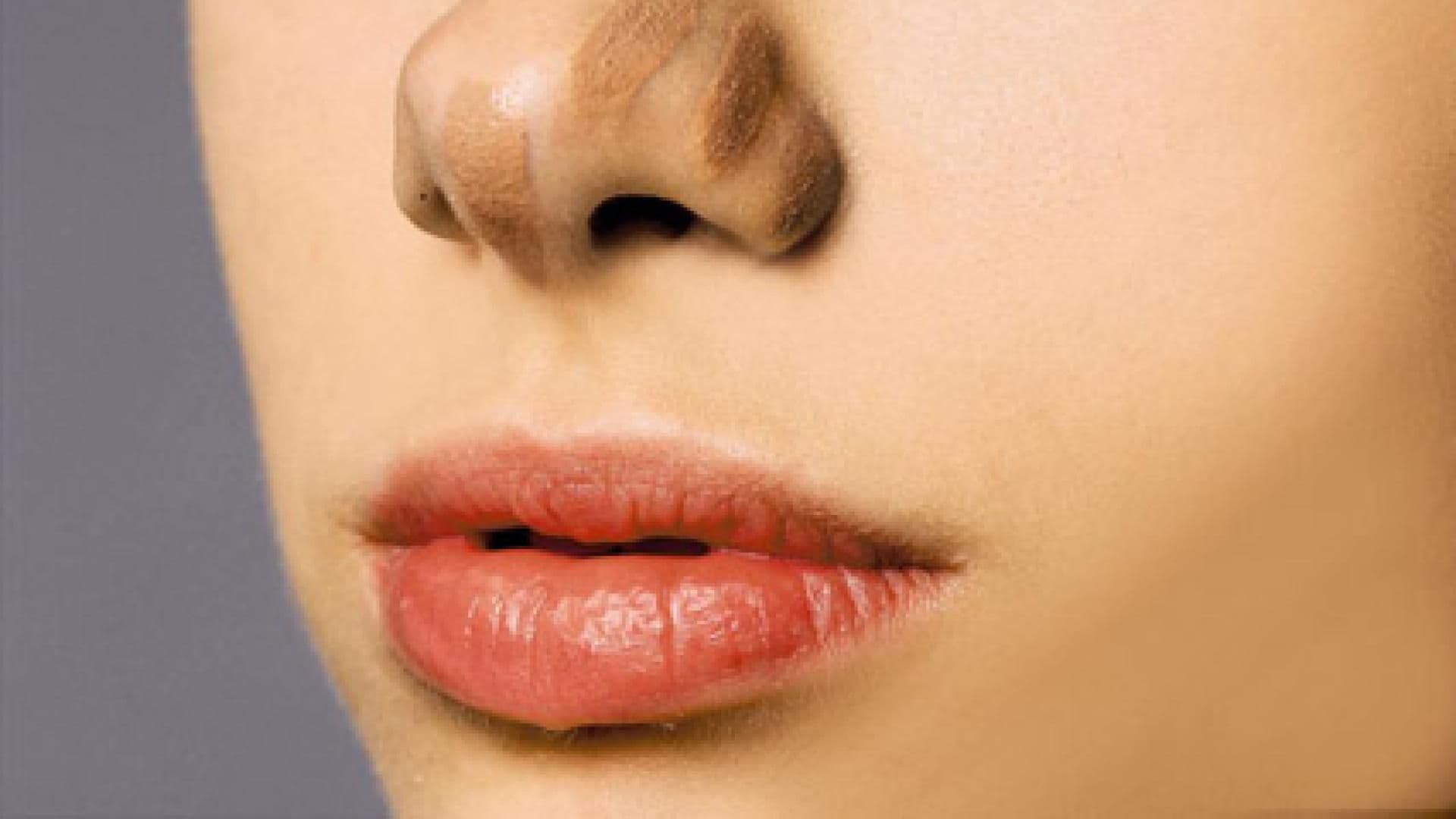 Dominante Nase wegschminken