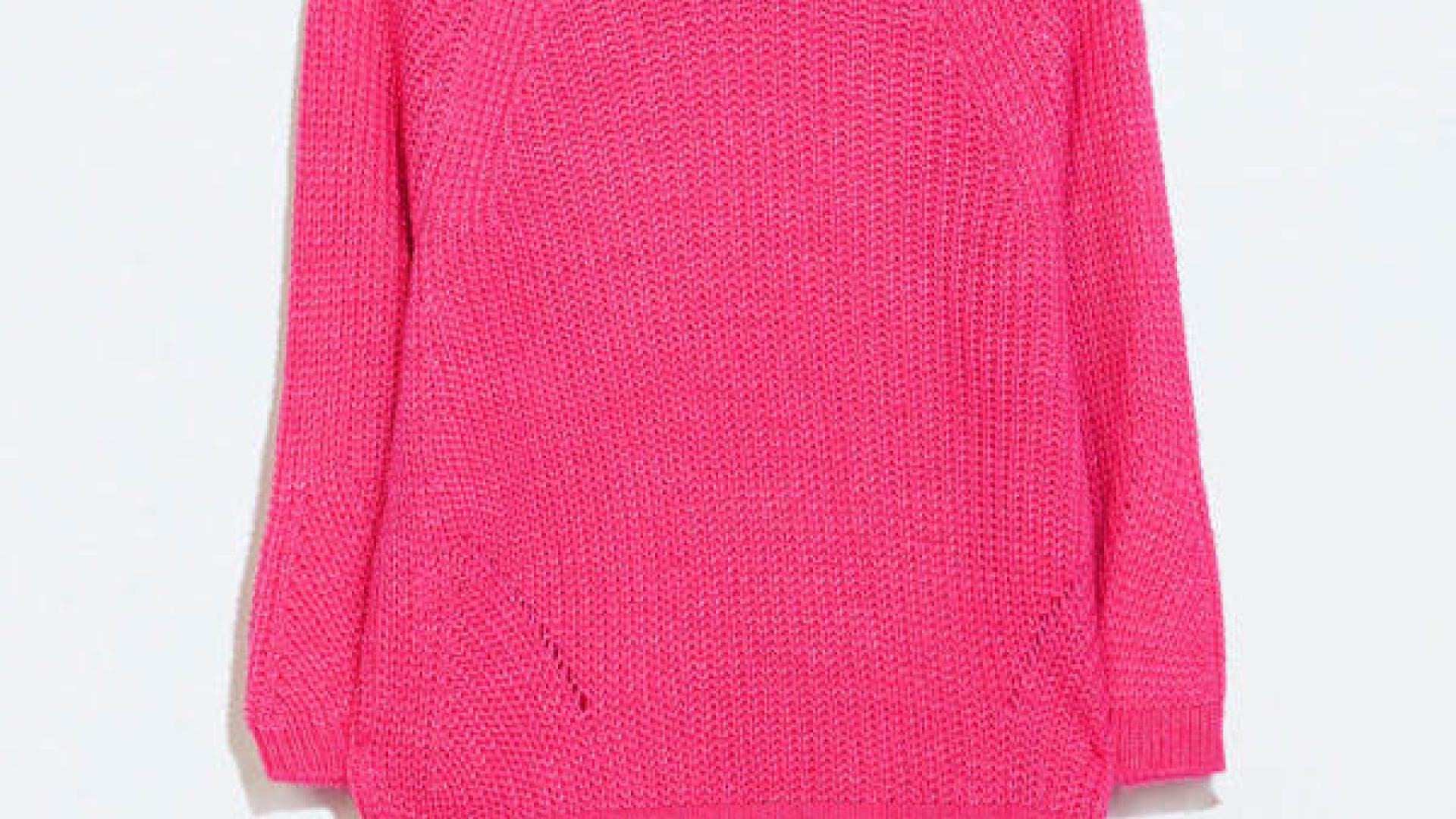 Pinker Pullover von Zara