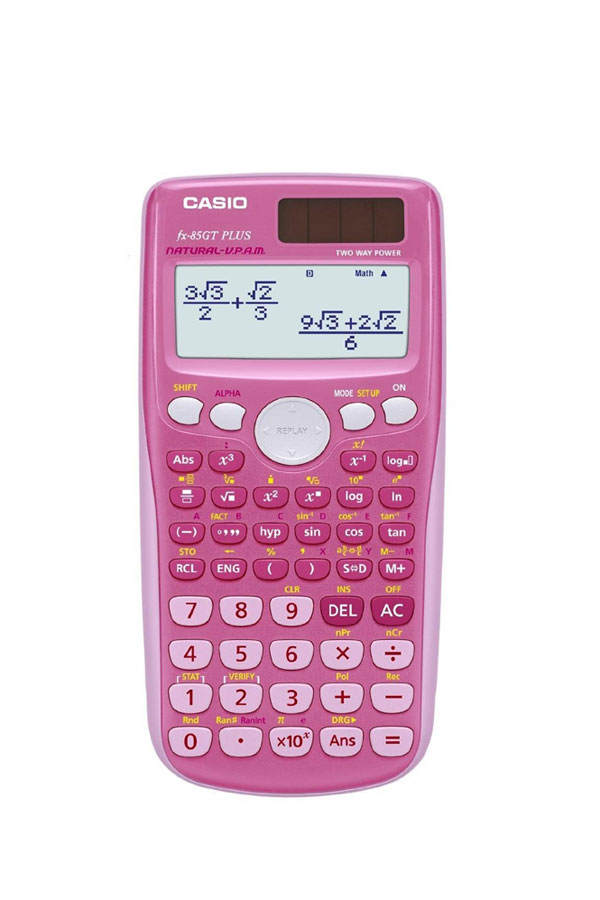 Pinker Taschenrechner von Casio